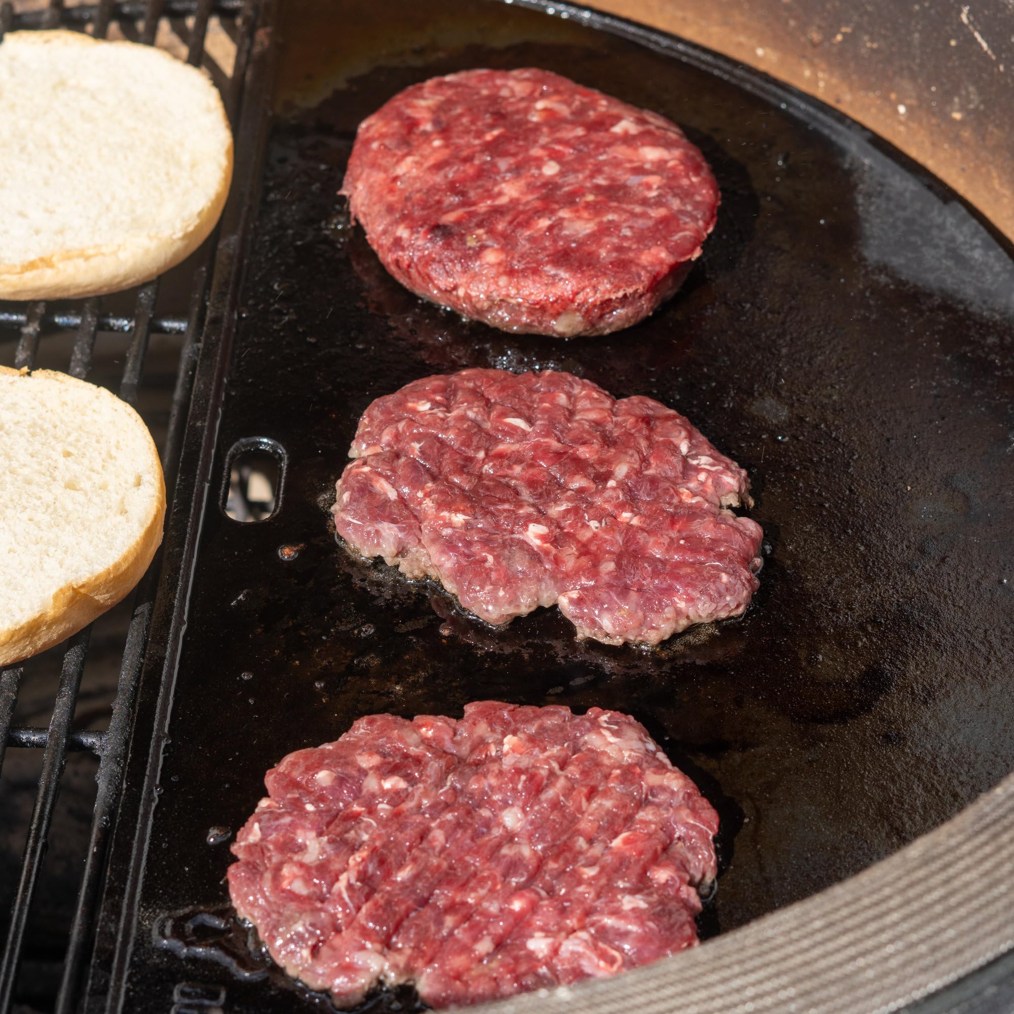 BBQ-Toro Piastra in ghisa per barbecue Kamado in ceramica (Ø 52 cm) | piastra reversibile smaltata | utilizzabile su entrambi i lati | accessorio per barbecue Kamado