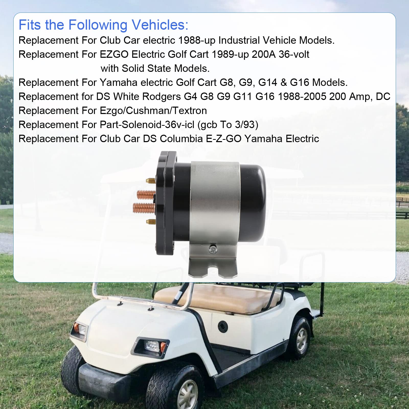 sui　0810 Amazon.com: LDMINDA 36V 4 Terminal Solenoid 20468G1 36V