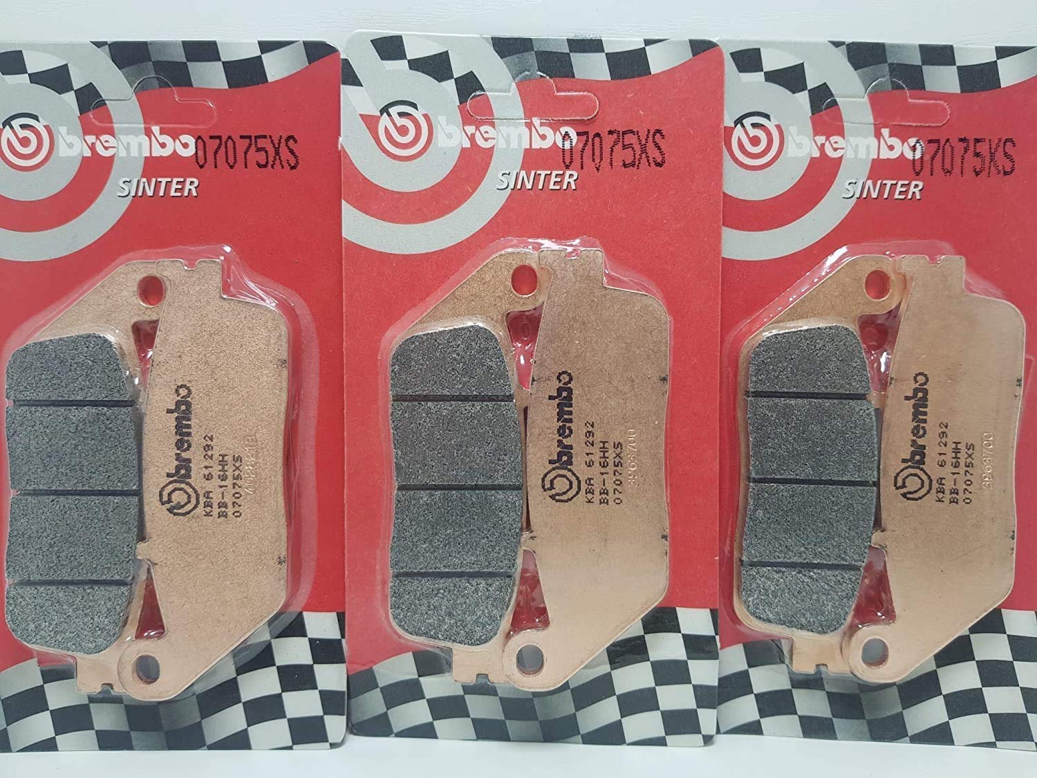 PASTIGLIE FRENO ANTERIORI POSTERIORI SINTER BREMBO XCITING 500 2004 2005 2006 2007 2008 2009