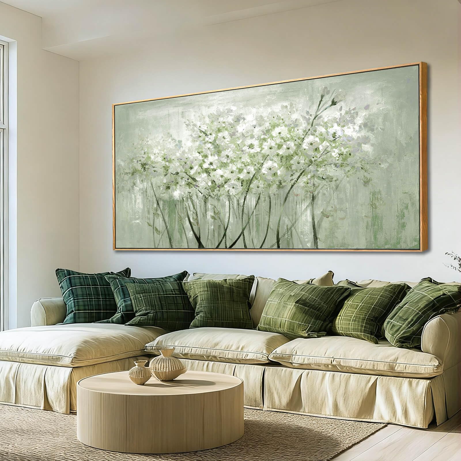 -Texture Art／50×40cm テクスチャー N.キャンバスボード g Amazon.com: MLART99 Soft Green and White Floral Canvas Extra large