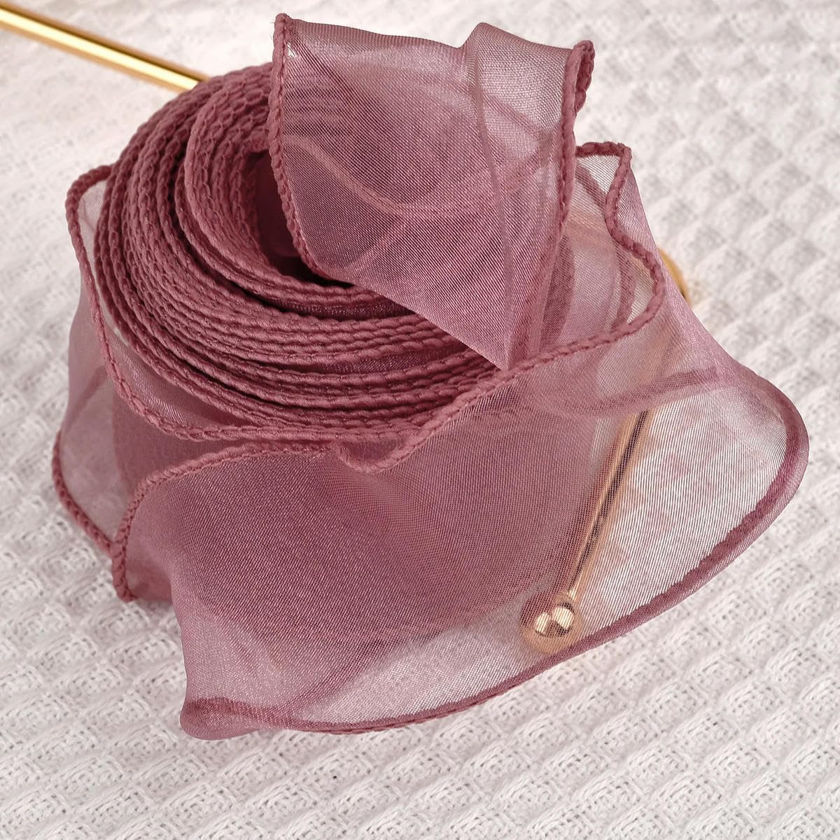 VICIYOO 4cm Fishtail Organza Yarn Ribbon Wave Edge Lace DIY Bouquet Packaging Bow Wedding Decoration Sewing Fabric Decor