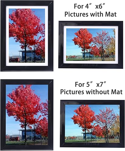 Miniatura 6 de Medog Juego de 6 portarretratos de 5 x 7, 4 x 6, color negro, 5 x 7, 4 x 6 pulgadas, collage de fotos de 5 x 7, 4 x 6 pulgadas, color negro (5 x 7