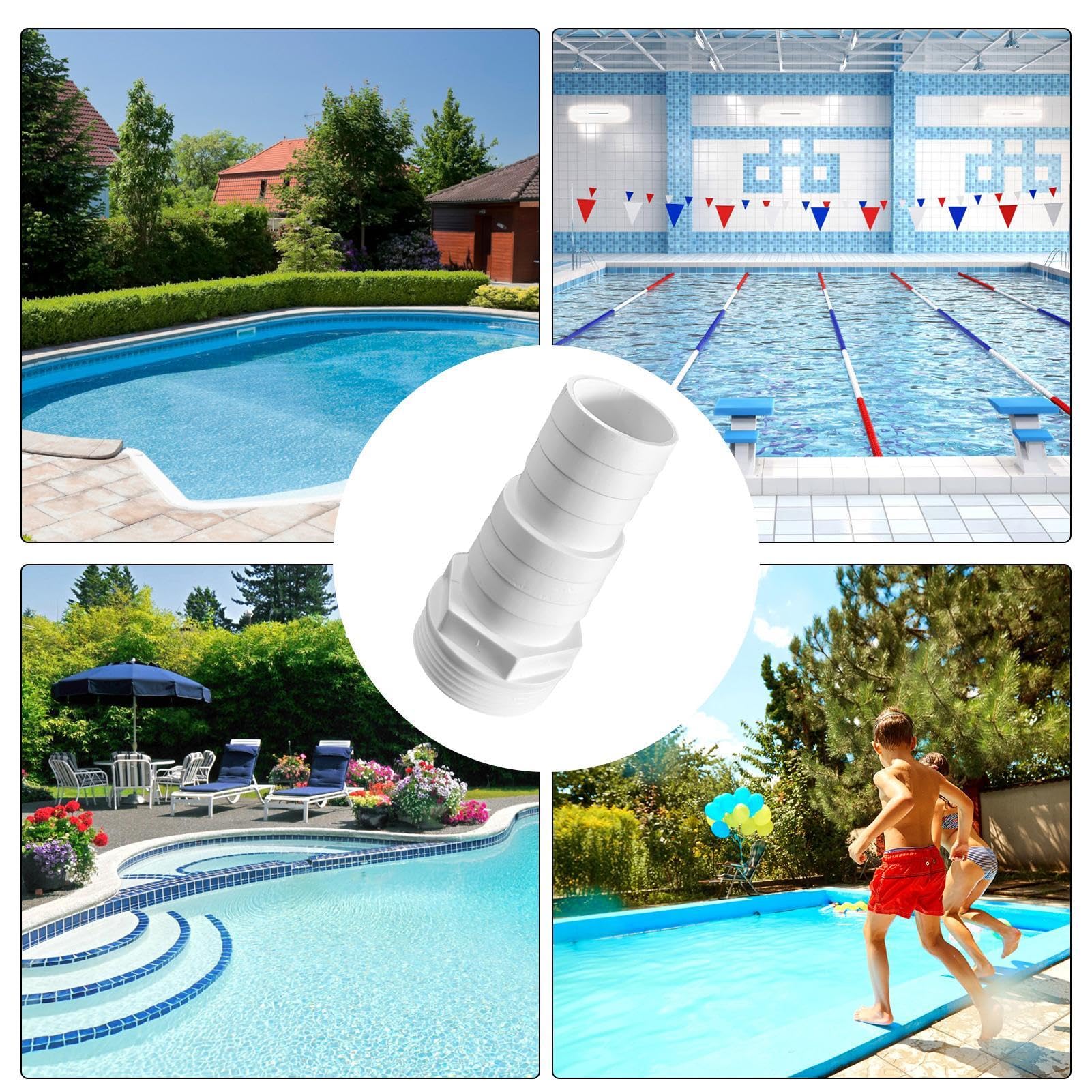 2 Adaptateurs De Tuyau De Piscine Compatibles Avec Les Systèmes De