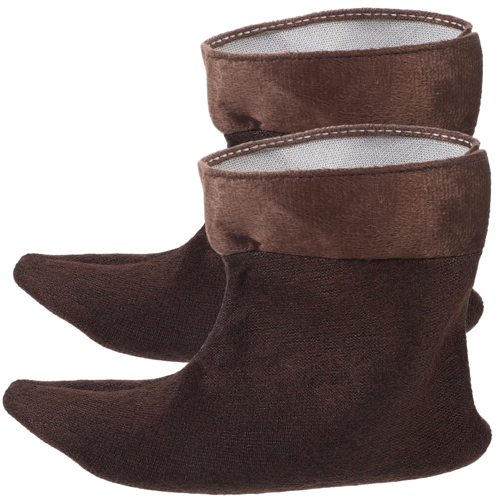 NOLITOY 1Pair Breathable Fleece Liner for Rain Boots Warmth Socks for Men for Outdoor Hiking and Winter Activities Fits Low to Calf Rain Footwear