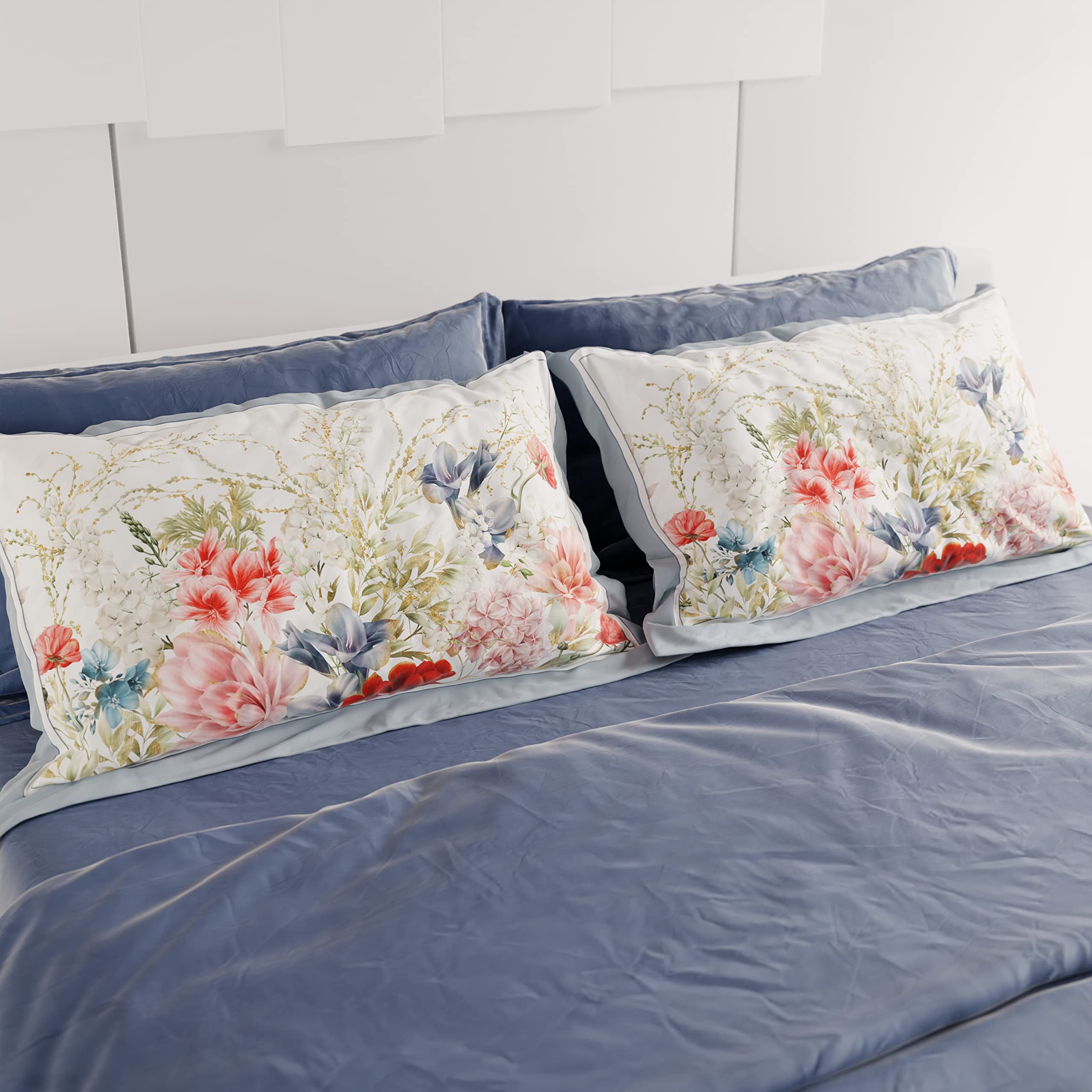 PETTI Artigiani Italiani, Bed Pillowcases, Pair of Pillowcases 50 x 80 cm, Pillow Case, Hypoallergenic Microfibre Pillowcases - Image 2