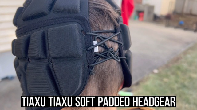 Sanfiyya Casque De Rugby Réglable Adulte - Protection Tête EVA & Éponge, Sangle Adhésive, Polyvalent Rugby / Football / Sports Contact