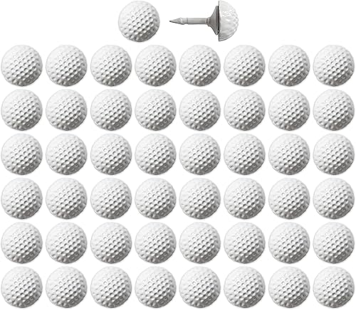 Juego de 50 pasadores de bola de golf, para pared de fotos, pizarra, tablero de corcho, mapa, tablón de anuncios, oficina o hogar