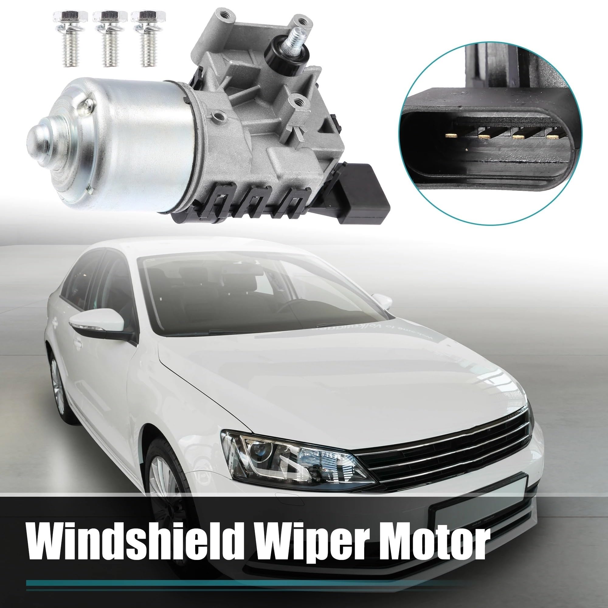 Silnik wycieraczek do VW Jetta 2011-2015, numer części 6R1955119A lub 5C6-955-113A.