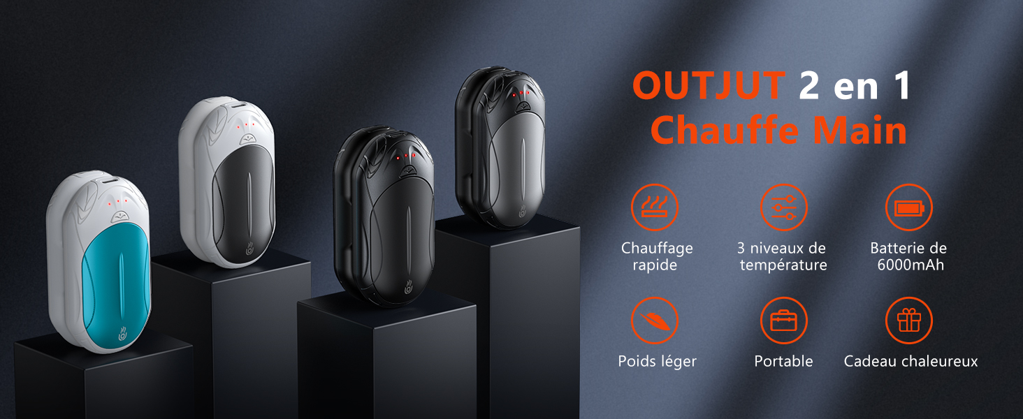 Chaufferette Main Cylindriques,2025 Chauffe-Mains