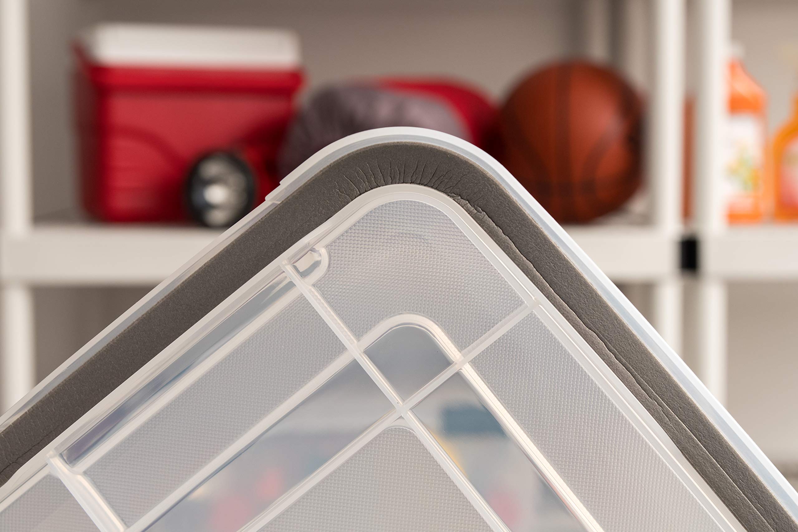 IRIS 41.2 Quart WeatherPro(tm) Storage Container Box Bin with Seal Latching Lid, Clear - Image 5