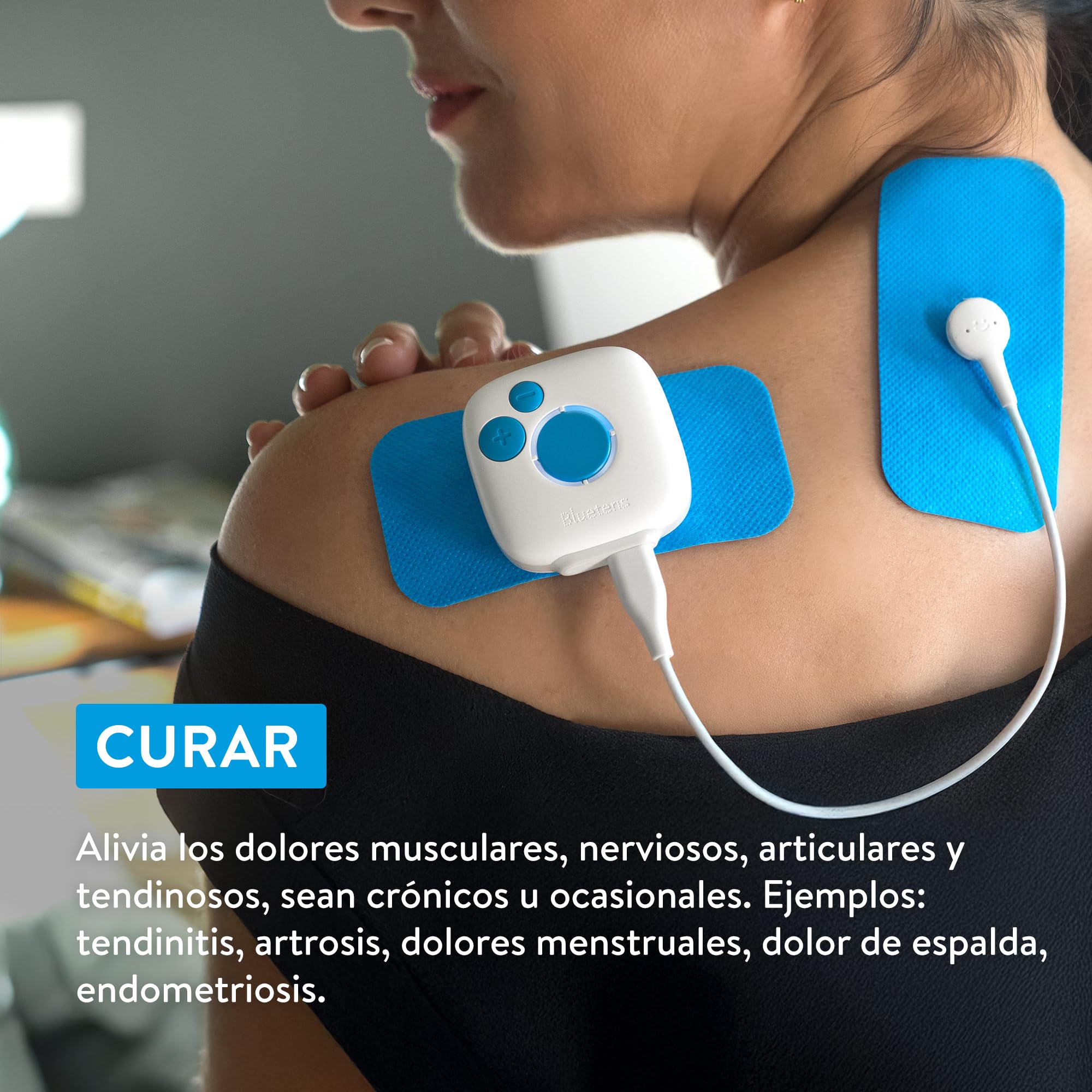 Bluetens Classic 2 Electroestimulador Conectado TENS/EMS Dispositivo de Electroestimulación Muscular y Antidolor para Terapia, Relajación Rehabilitación y Masaje Deportivo mediante Electroestimulación
