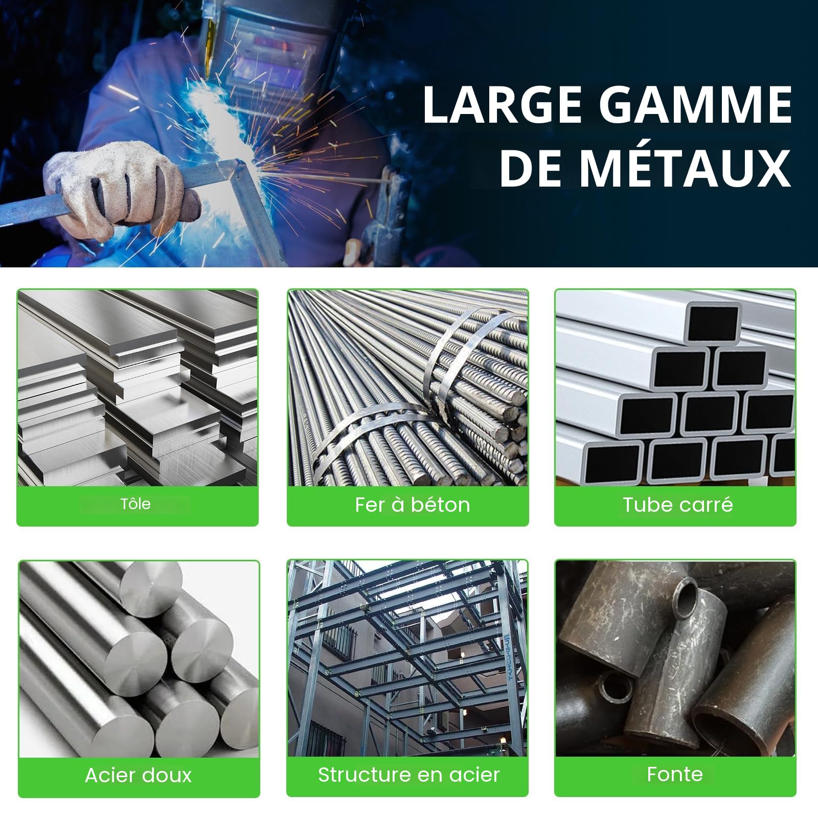 Mini Poste a Souder Inverter 145A IGBT, Poste à Souder ARC Lift TIG, Pince de Terre de Haute Qualité et Affichage LED, Hot-Start & Anti-Stick, Modèle ARC145