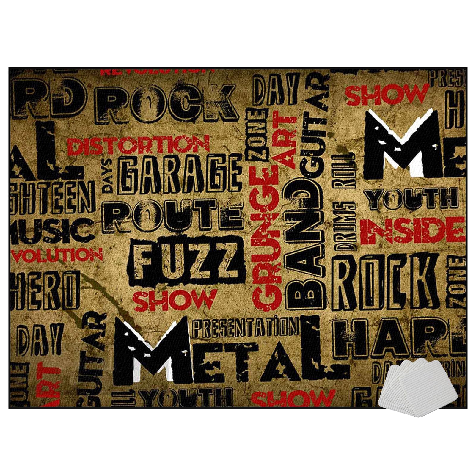 Alfombra Bateria Electronica 120 x 70 cm Antivibracion Antideslizante Alfombras Bateria Insonorizante Alfombrilla de Tambor para Baterías Acústico Caja Bombo y Otros Instrumentos Musicales