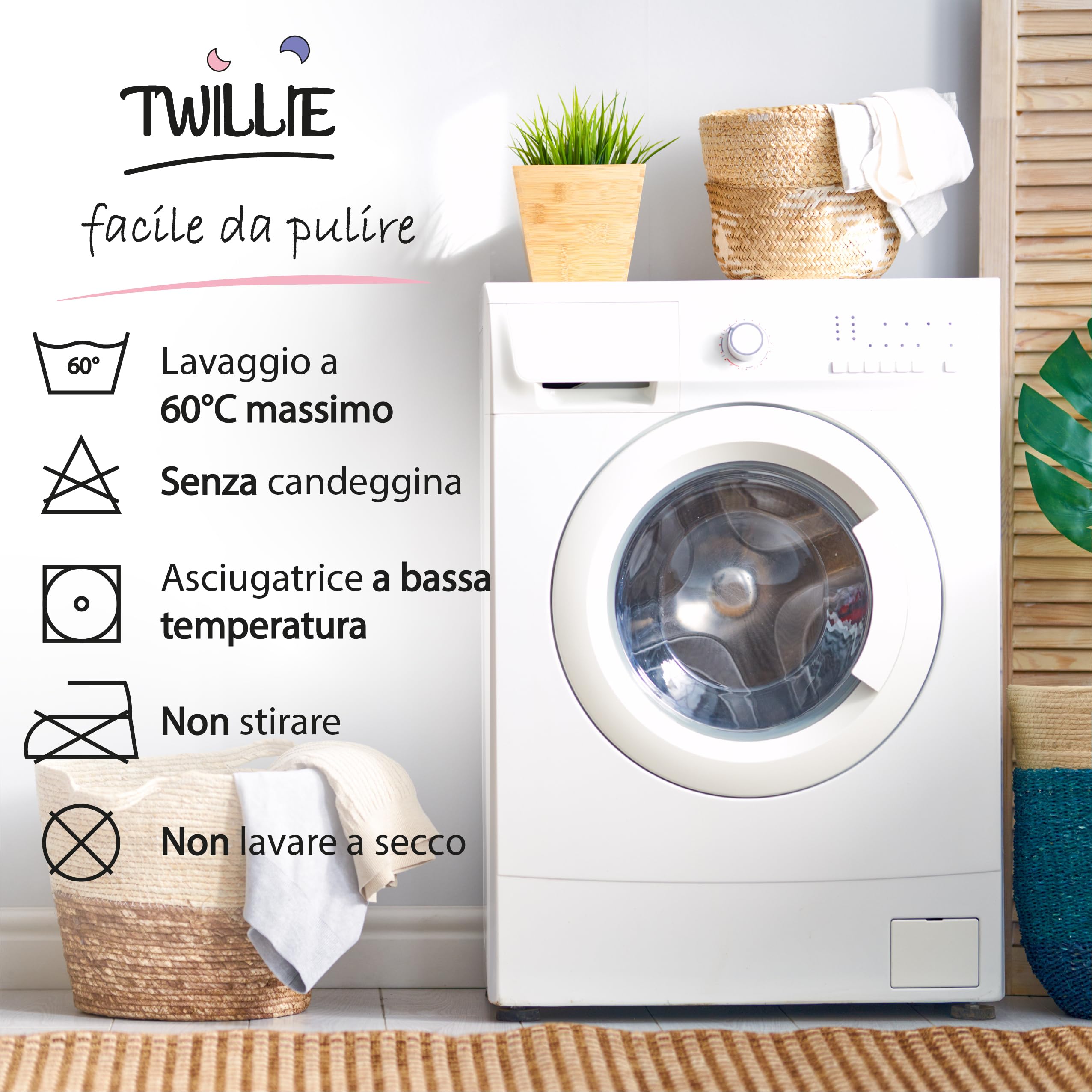 Twillie - Coprimaterasso 80 x 160 Impermeabile - Made in Europa - Oeko-Tex® - Aegis® - Traspirante - Proteggi Materasso Anallergico, Antiacari, Antibatterico, Antimuffa - Igienico 100% Policotone