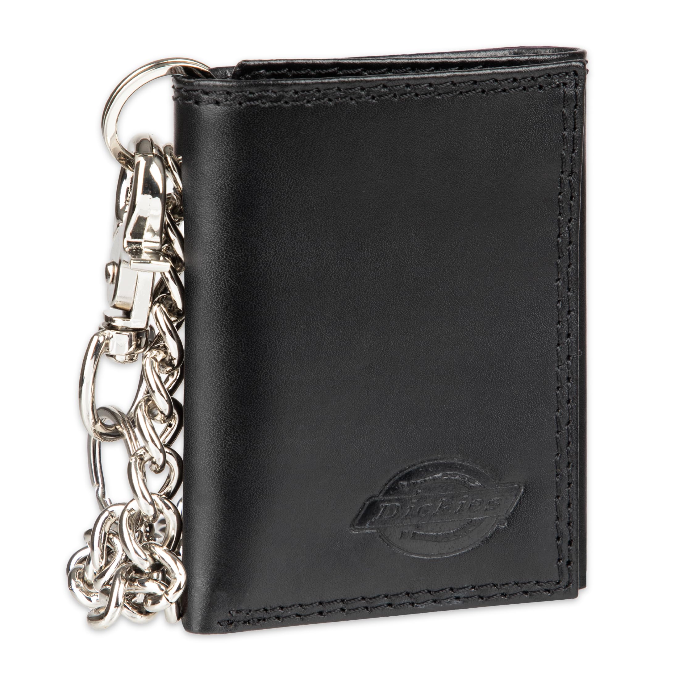 Dickies Monedero de Triple Cadena para Hombre, Color Negro, Talla única, Triple Pliegue
