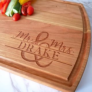 Wedding Gifts for Couple - Personalized Cutting Boards Unique Wedding Gifts Bride & Groom - Thoughtful Wedding Gifts Engraved Cutting Boards - Personalized Wedding Gift - Wooden Custom Cutting Board