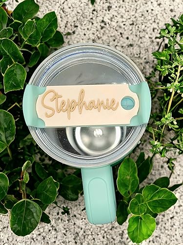 Miniatura 7 de Personalized Nameplate 30 oz & 40 oz Stanley Tumbler - SNUG FIT nametag for Quencher H2.0 - DURABLE