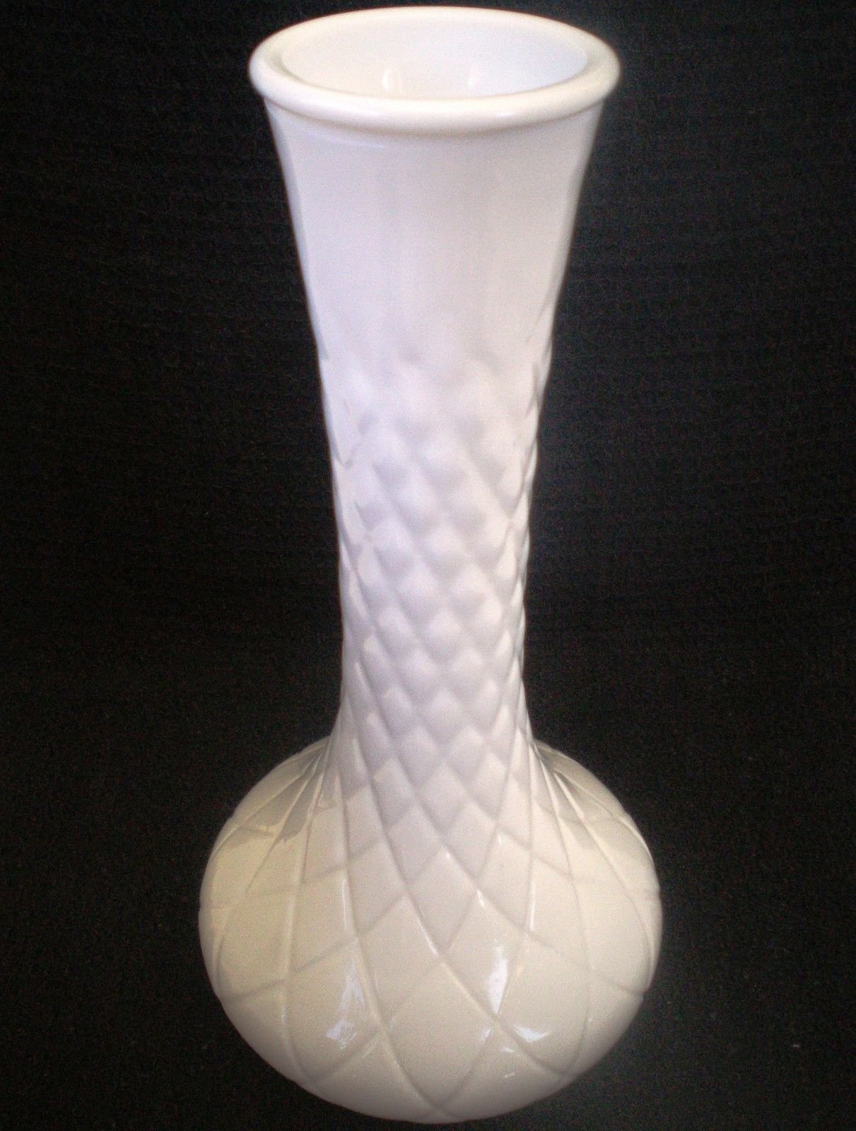 Milk glass diamond pattern Clearance