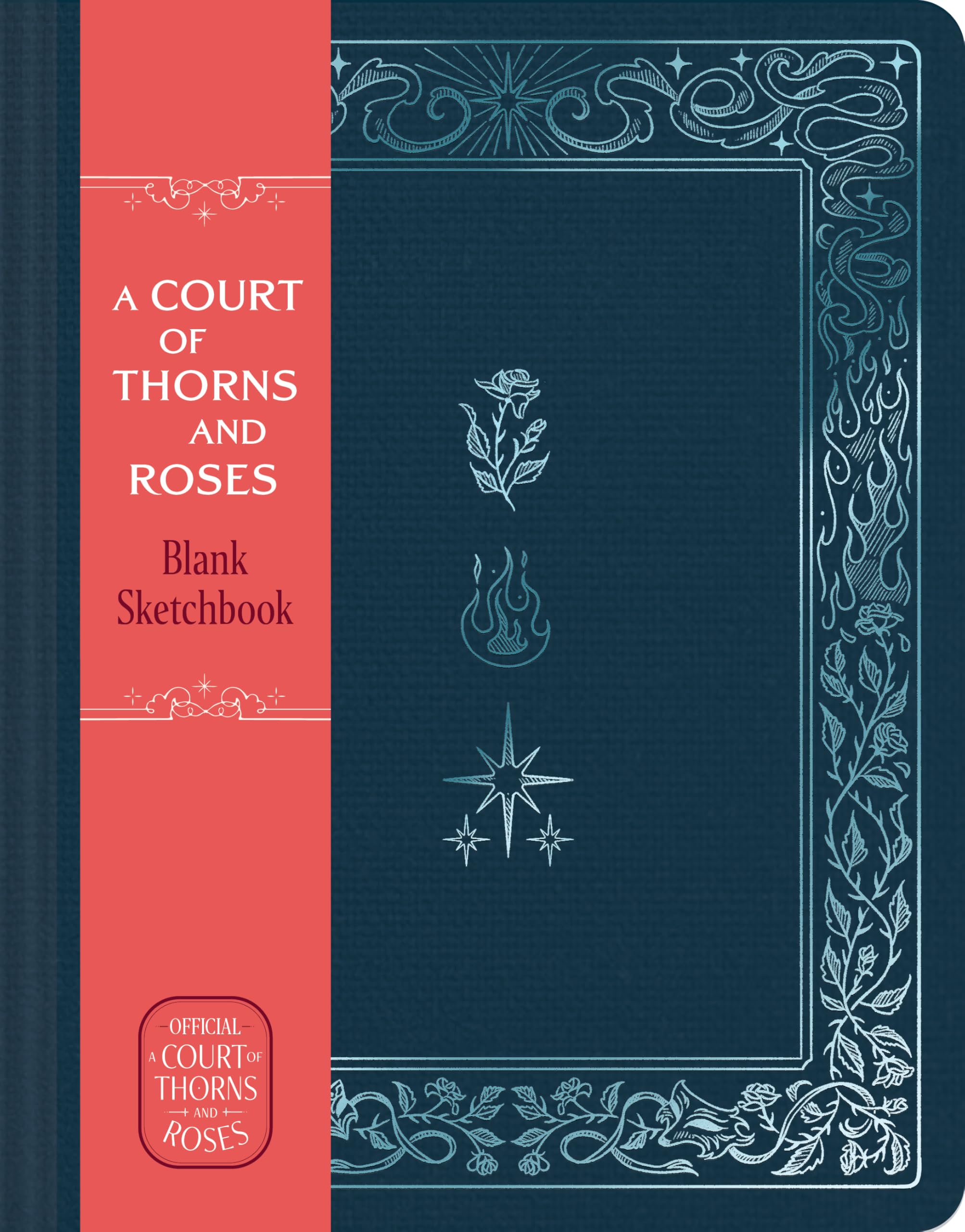A Court of Thorns and Roses Official Collection: Deluxe Sketchbook (Flower, Flame, and Stars) (Sarah J. Maas)