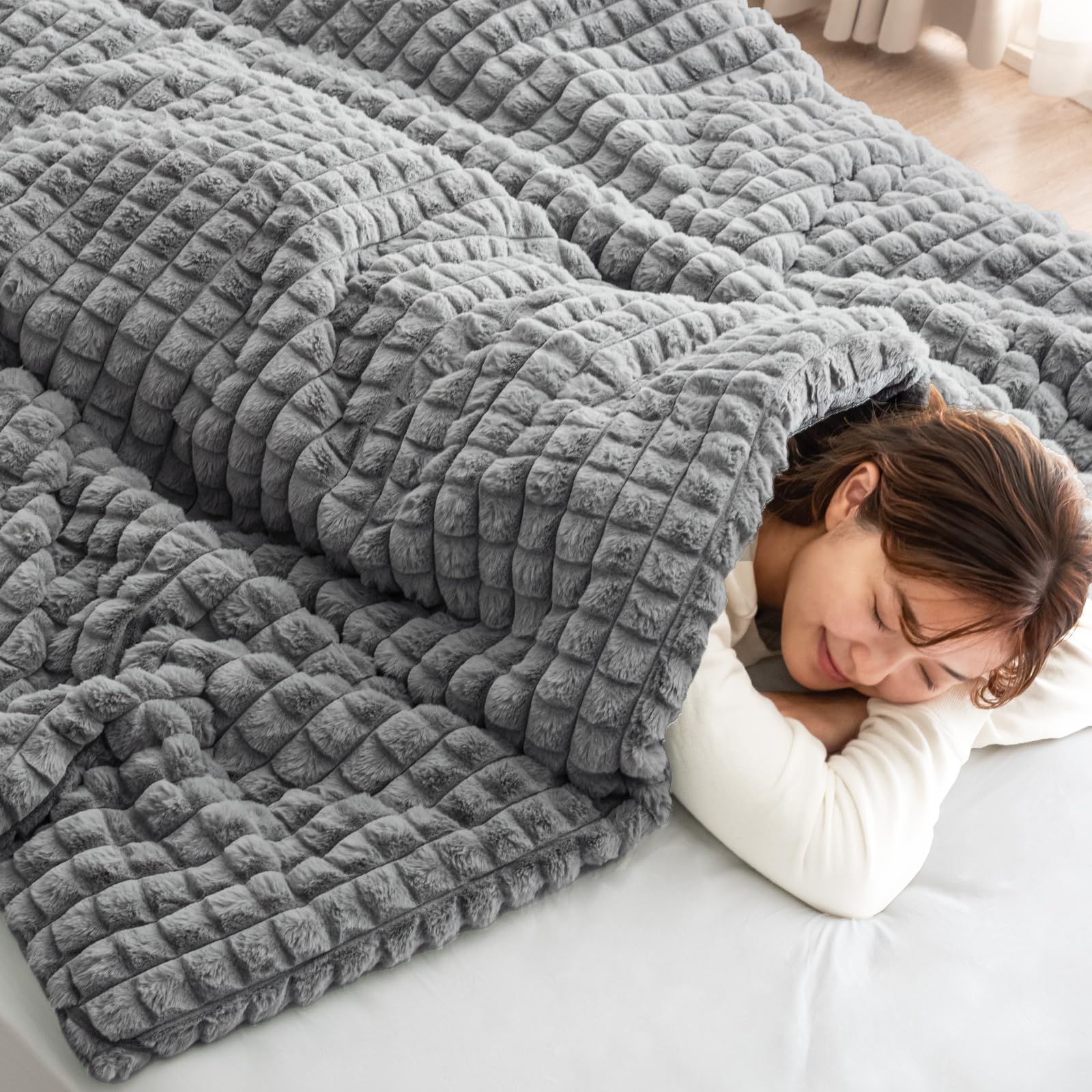 Amazon｜タンスのゲン 毛布 2枚合わせ ダブル 2way カバーになる毛布