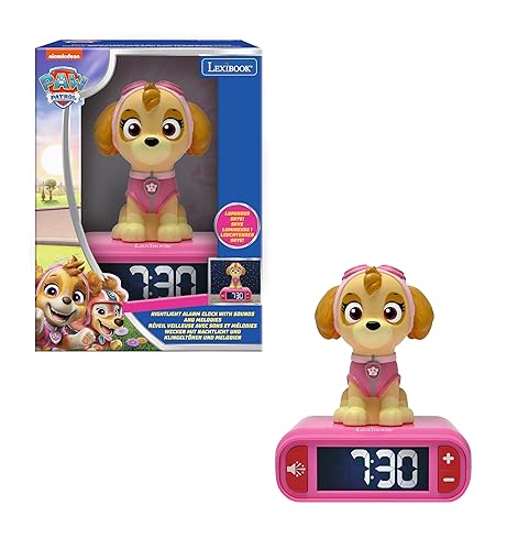 Lexibook, Pat' Patrouille, Réveil veilleuse Pat' Patrouille, Sons et mélodies,