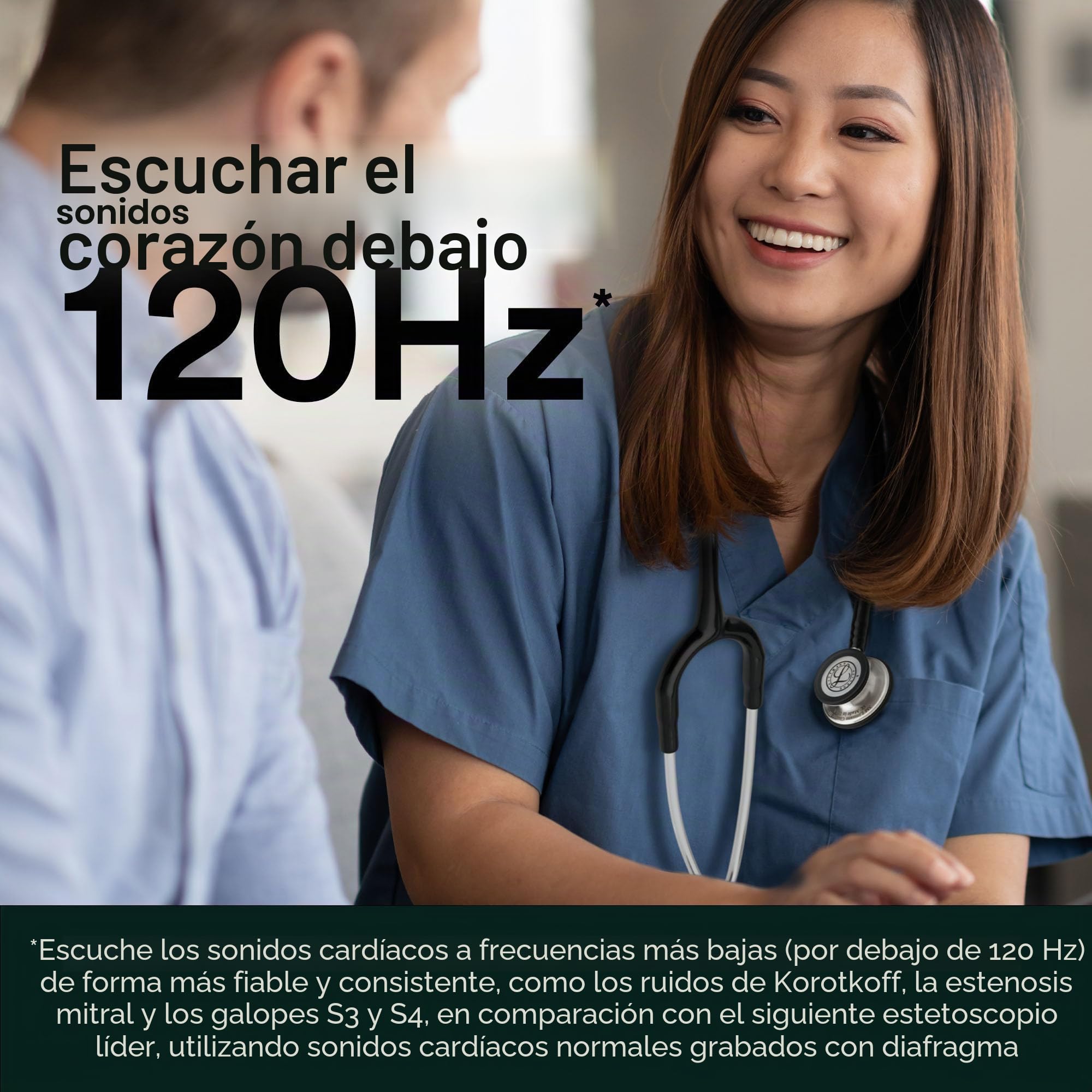 3M Littmann Fonendoscopio para monitorización Classic III, tubo azul cielo, 68,5 cm, 5630