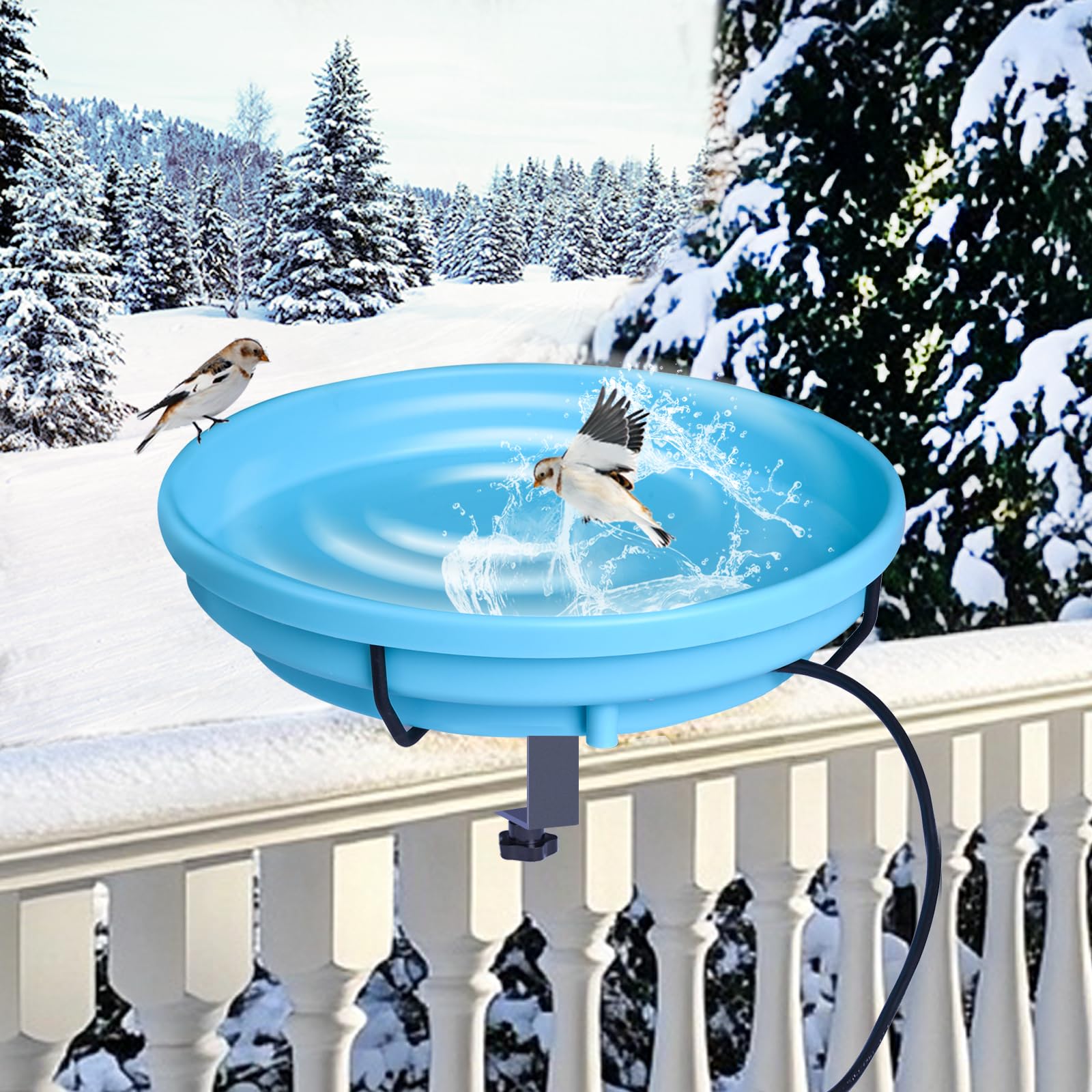Curated visual reference: Picture Idea: Amazon Com Heated Bird Baths For Outdoors 75W Thermostatically
