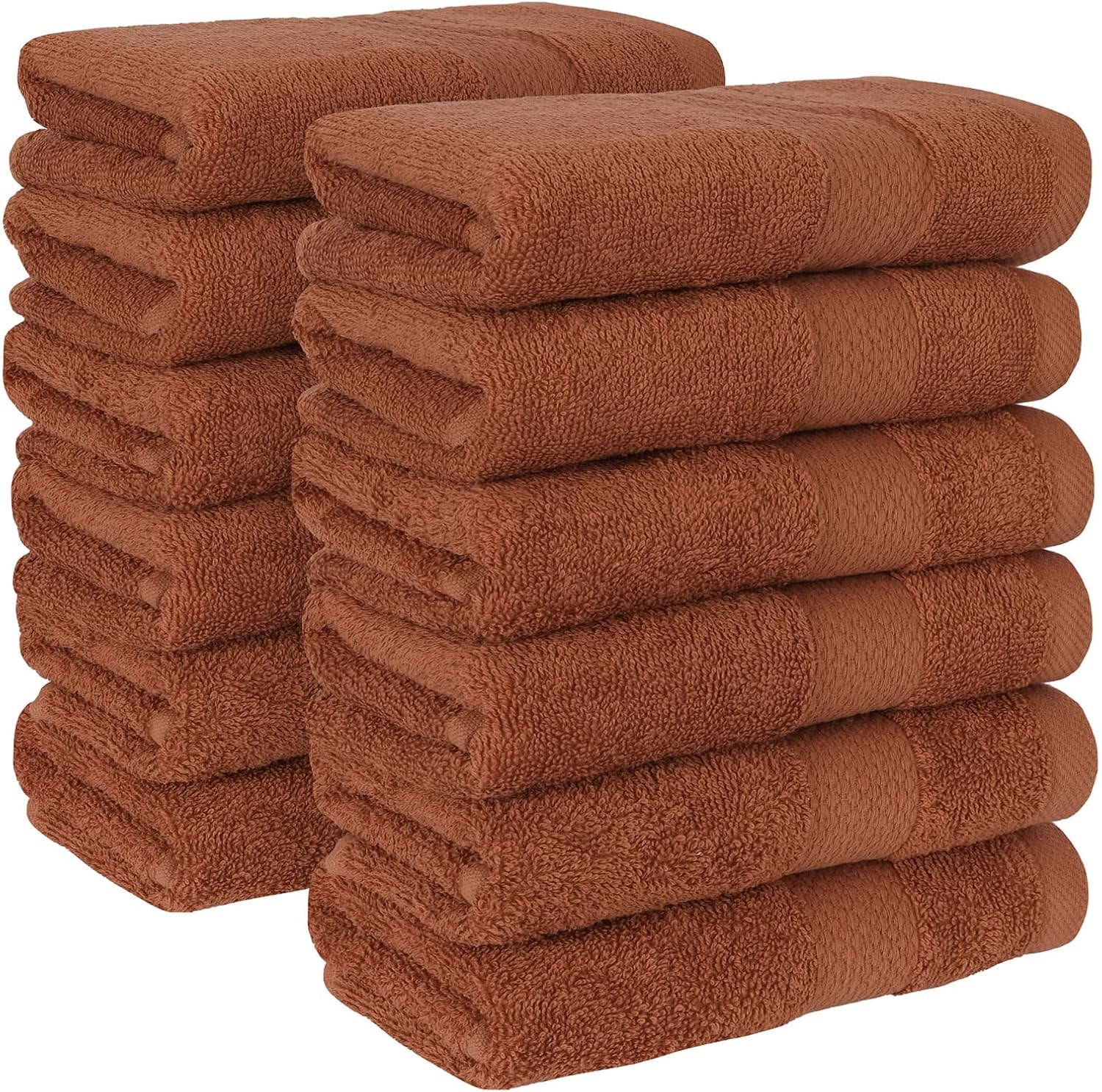 HAVLULAND Pack of 12 Bath Washcloths, Face Cloths