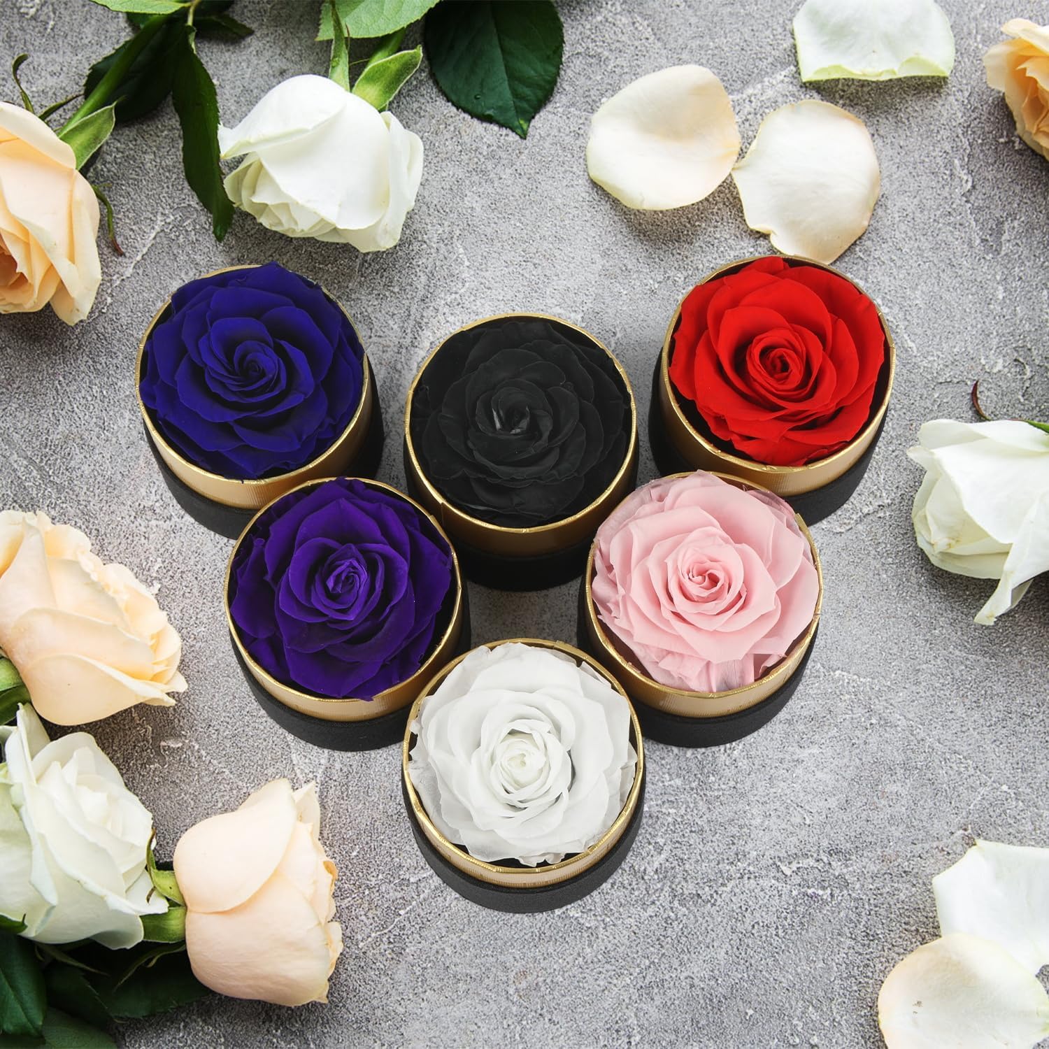 Mini Single Rose Box, Mini Forever Roses, Stunning Pink Roses, Preserved Fresh Forever Flowers Gift for Her, Valentine's Day Mother's Day Wedding Christmas Anniversary (Pink) - Image 7