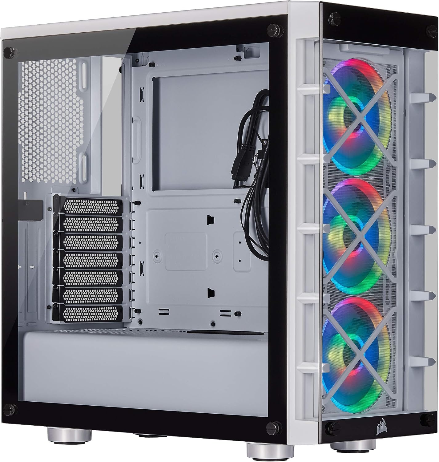 Special CORSAIR iCUE 465X RGB Mid-Tower ATX Smart Case, White