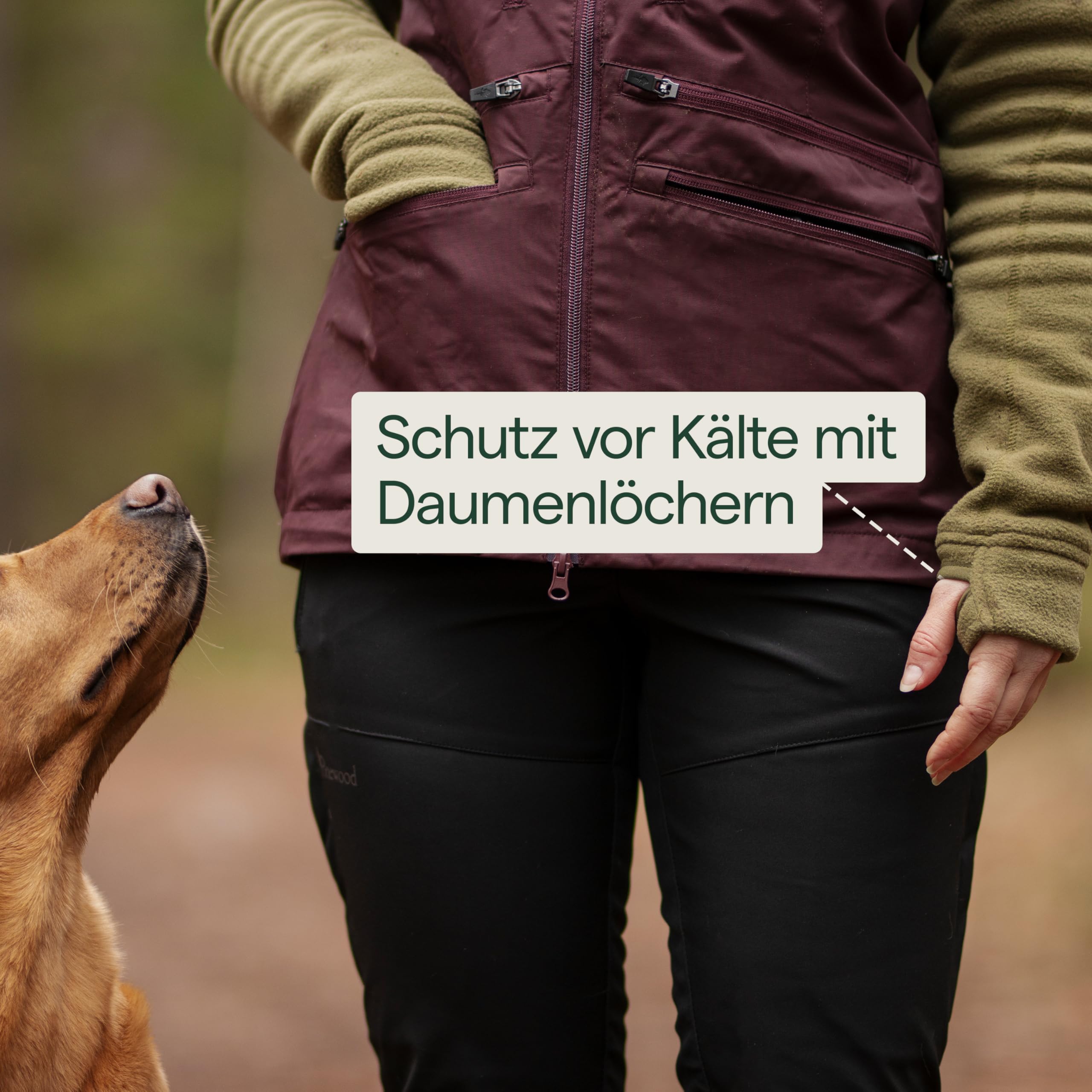 Pinewood Damen Fleecejacke aus 100% übergebliebenen Stoffen, ideale Fleece Jacke für die Jagd, den Hundesport & zum Wandern