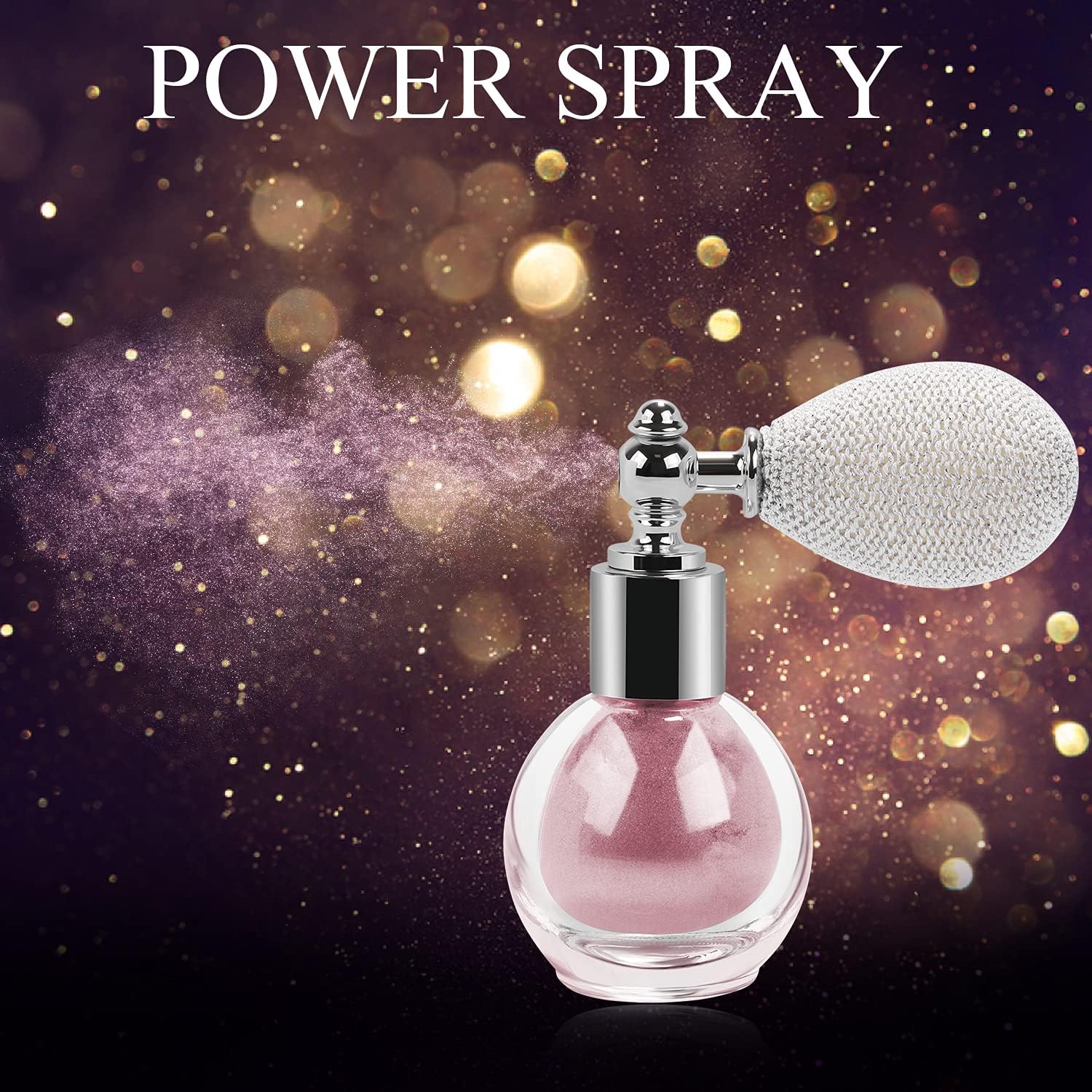 Harapu Aooba Glitter Powder Makeup Spray, Gloss Powder Spray for Face and Body, Attention Seeker (Ultra Violet) : Beauty & Personal Care