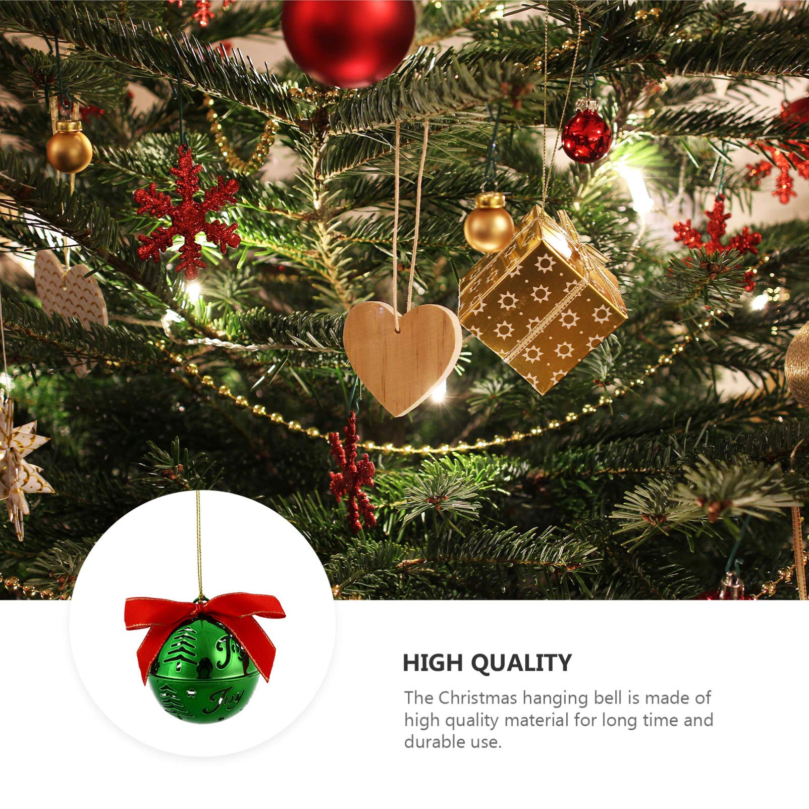 Cabilock 12pezzi Campane Di Natale Da Appendere Forma Di Campanella Ornamento Natalizio Da Appendere All Albero Di Natale Decorazione Da Per Casa