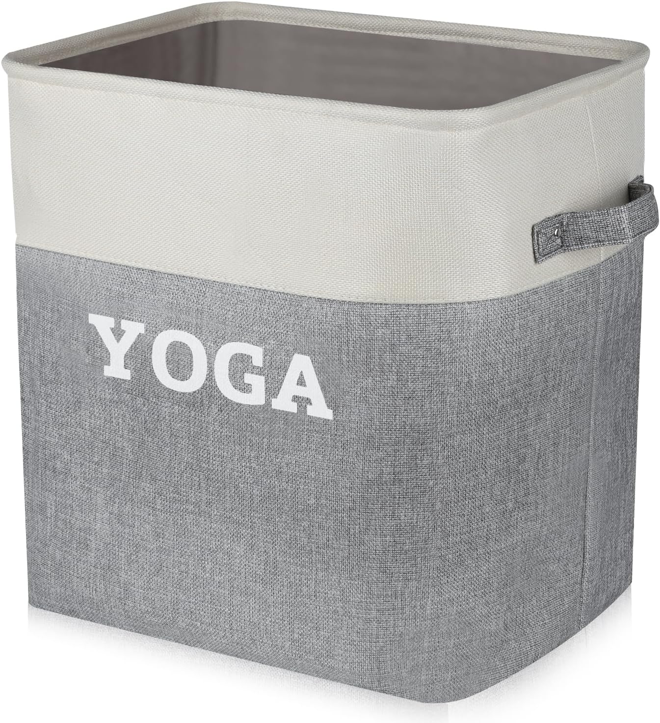 Lukeline Yoga Mat Holder Storage Basket, Home Gym Storage Organizer Yoga Exercise Equipment Storage, Yoga Basket Foam Roller Workout Equipment Storage for Home Exercise and Fitness Gear