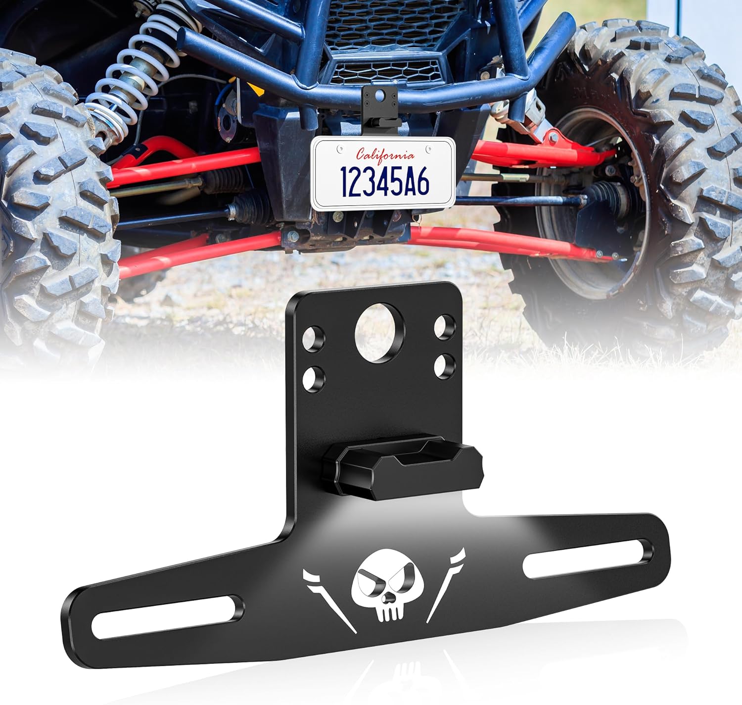 Esploratori UTV License Plate Holder with Light Universal