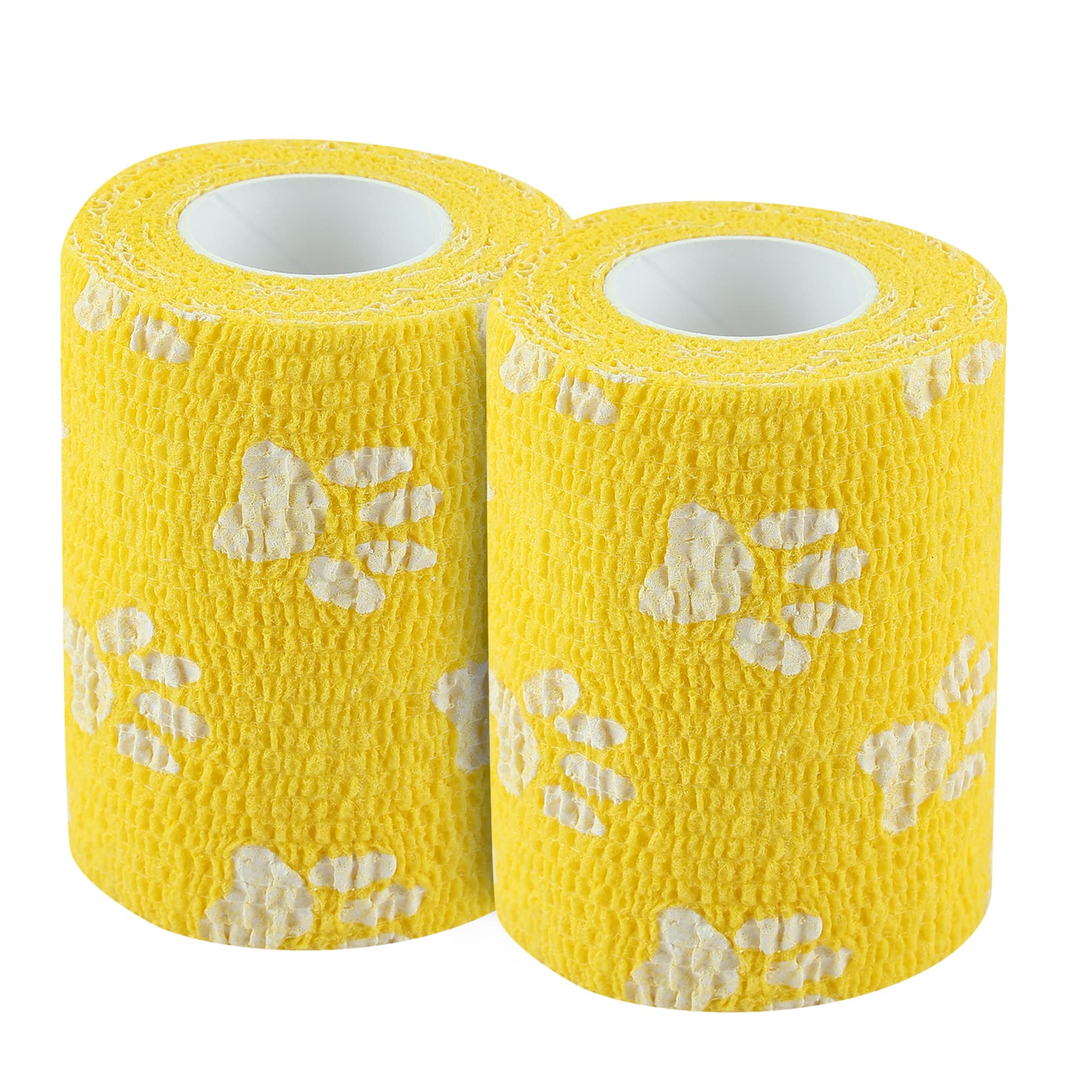 A-TAPE Breathable Self Adhesive Cohesive Bandage for Humans & Pets (Dogs, Cats, Birds) –Sports, Wrap, Athletic, Non Woven First Aid Medical, Wrist, Swelling (7.5 cm X 4.5 mtr, Pack of 2) Yellow Paw (B0BT9T659T) Amazon Price History, Amazon Price Tracker