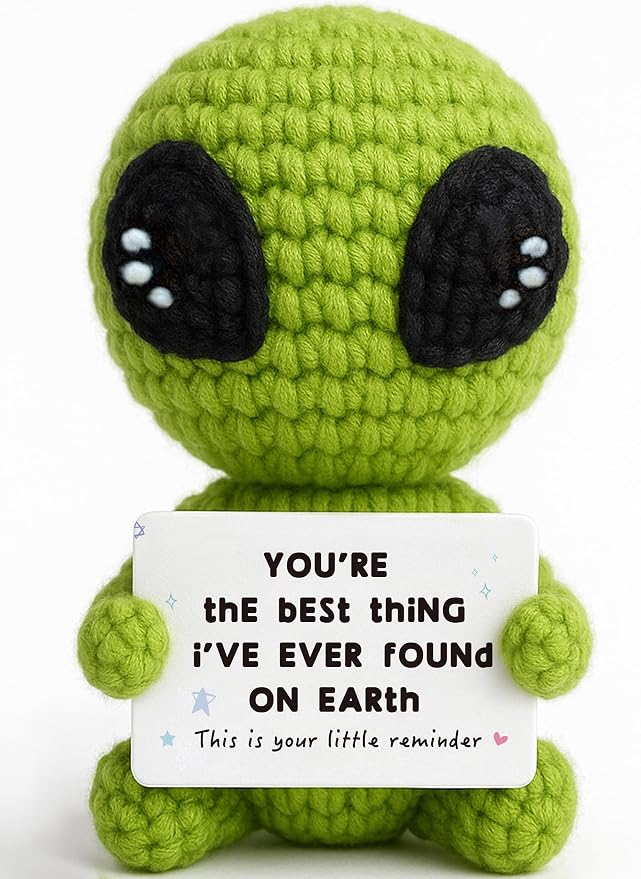 Gifts For Him Her Boyfriend Girlfriend Crochet Alien Valentine'S Day Anniversary Birthday Funny Romantic Gift For My Love Men Women Wife Husband Fathers Day