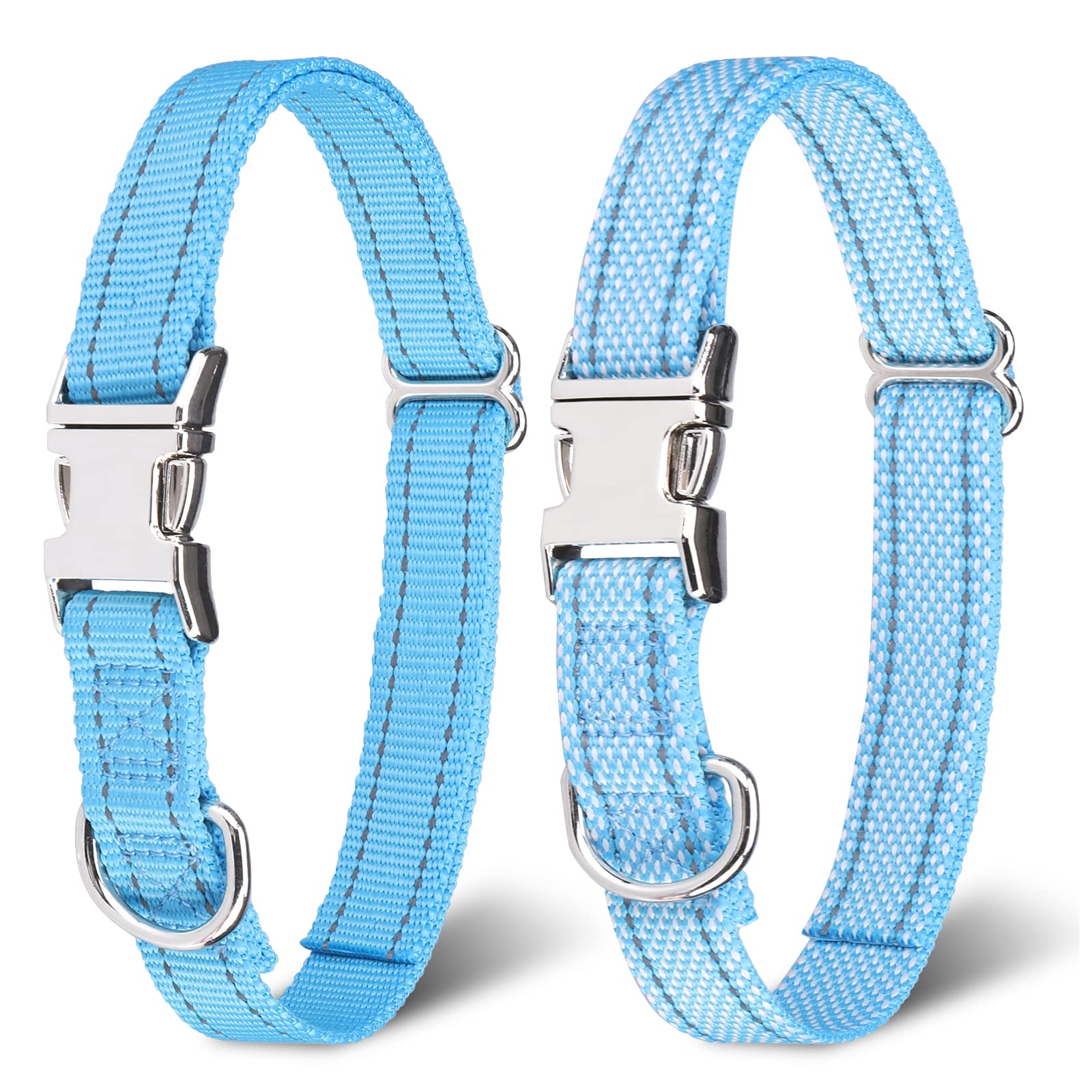 ESGPET Dog Collar Strap for Training, 2 Pack Reflective Replacement Strap for Most Shock Bark Collar, Adjustable Pet Colla...