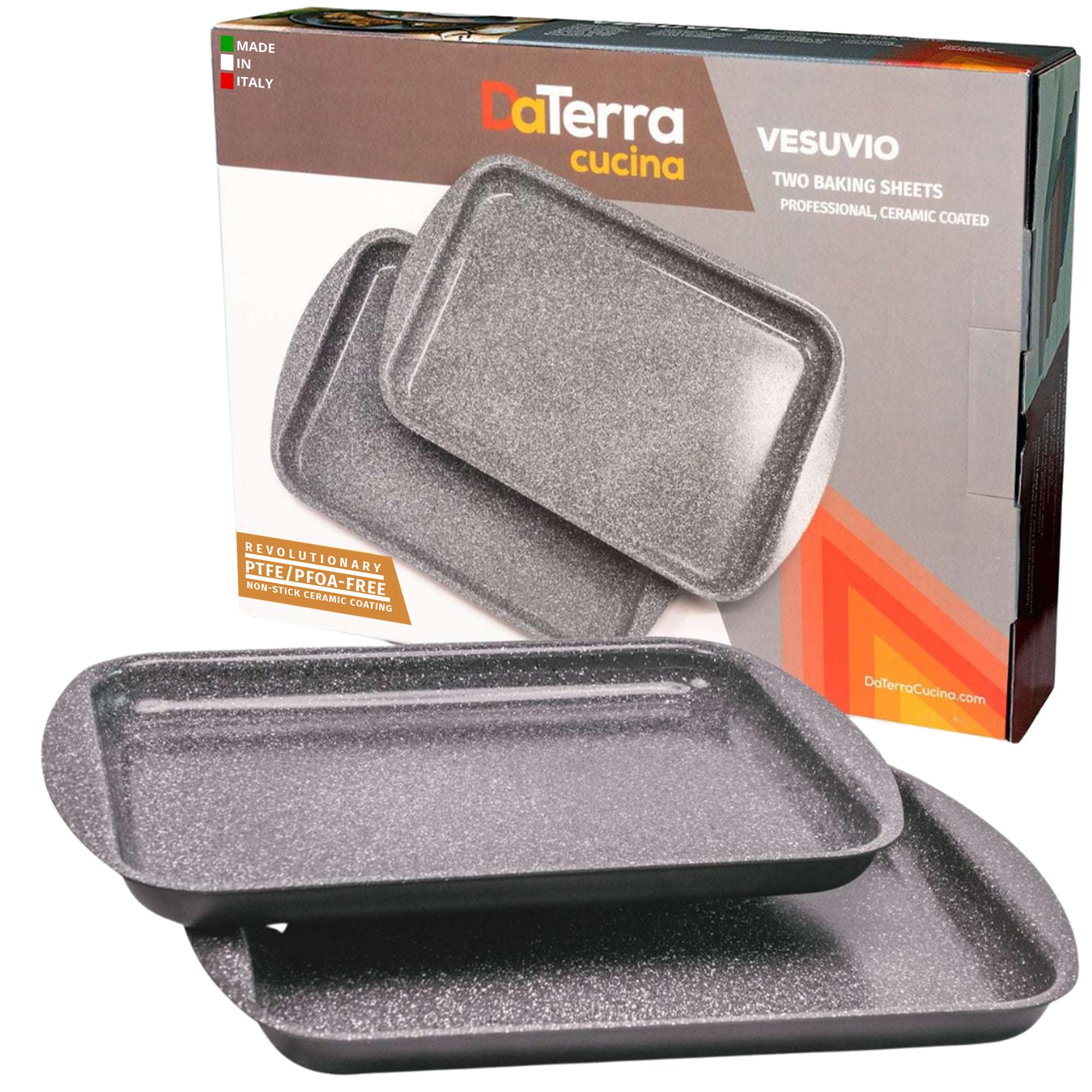 DaTerra Cucina Nonstick Ceramic Coated Baking Sheet Twin Pack