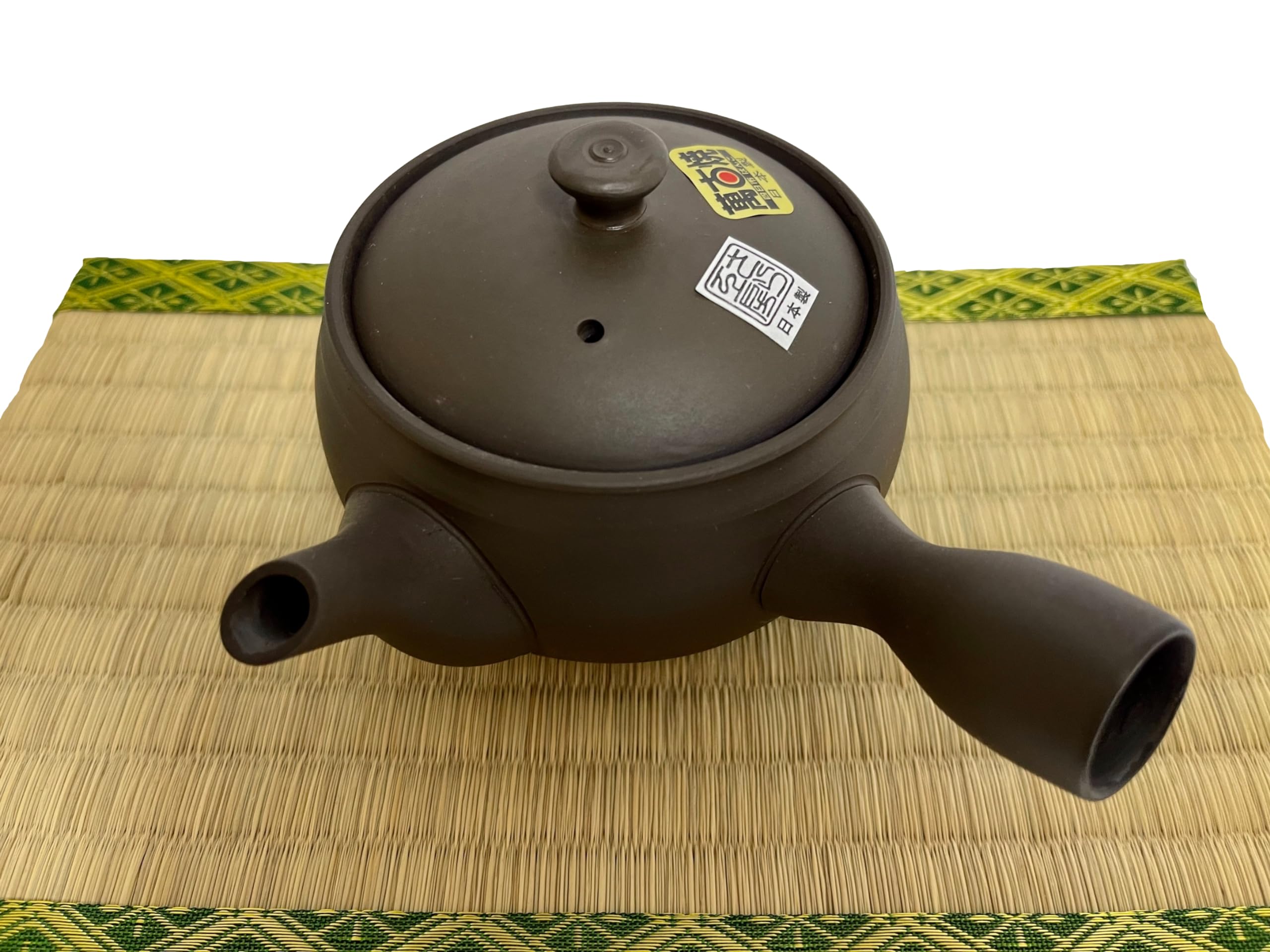 Japanische Teekanne Banko-yaki (ware) kyusu 300 ml schwarzer Ton TR57208 aus Japan