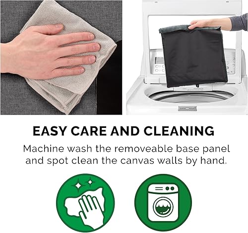 Miniatura 7 de Cama para perro Furhaven  casa de mascotas de fieltro oculto privado y plegable para sala de estar, reposapiés otomano para gatos y perros pequeños,