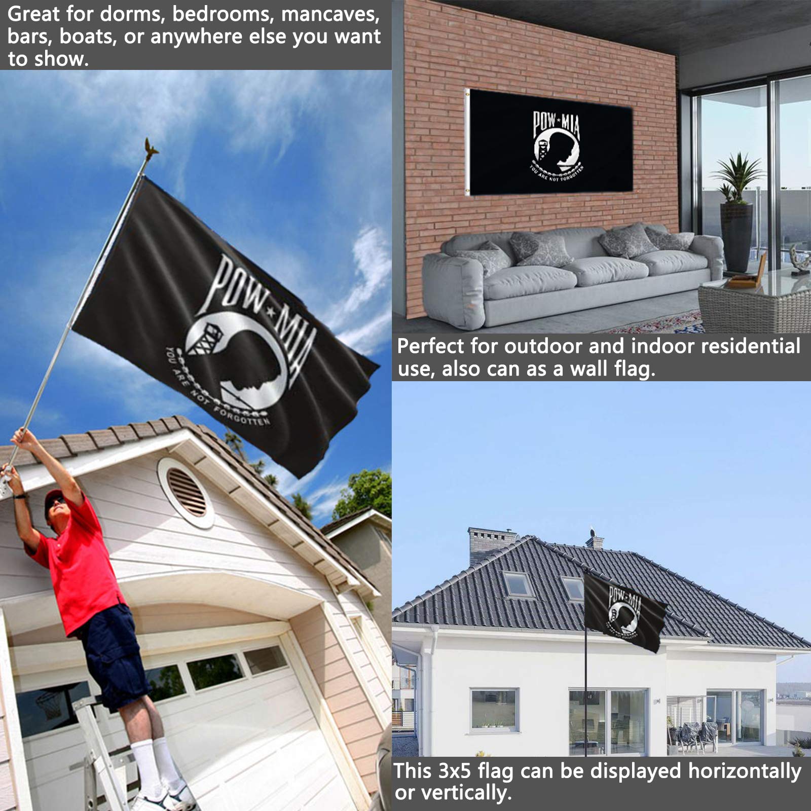 2 PACK POW-MIA Flag You are Not Forgotten Prisoner of War