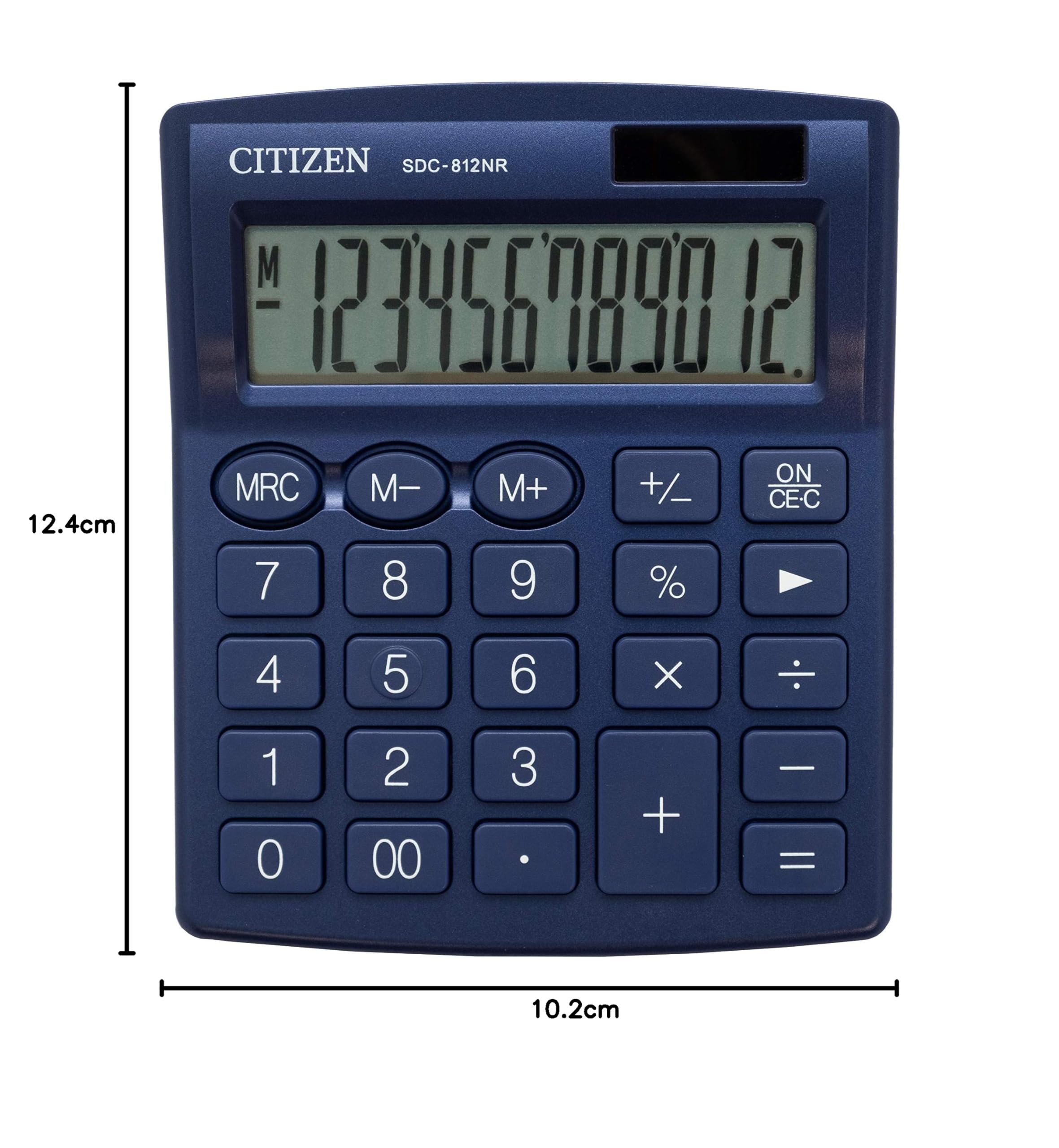Citizen Z200541 Kalkulator Komputer stacjonarny Sdc-812Nr, Niebieski