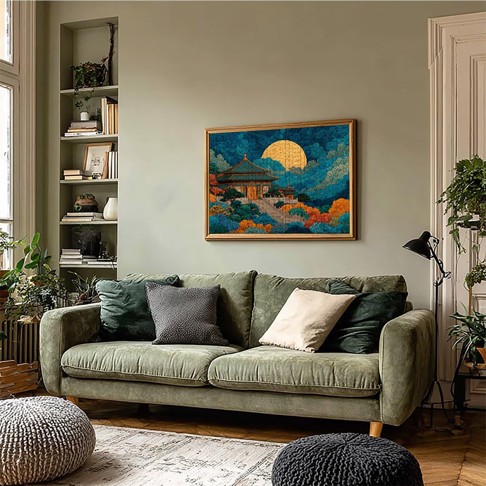 Chińskie drewniane puzzle 4000 sztuk, puzzle dla dorosłych z pudełkiem 141 x 87 cm, łamigłówki, dla mężczyzn kobiet nastolatek, kreatywne gry logiczne, dekoracja domu, 9-7860