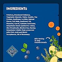 Vista 5 de Blue Buffalo Dental Bones - Mini golosinas dentales naturales para masticar para perros, (5-15 libras) bolsa de 12 onzas