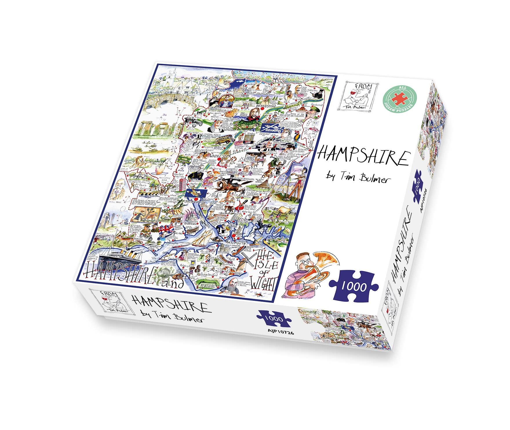 Puzzle 1000 Piezas Mapa Cómico De Escocia - Diseño De Tim Bulmer, 66x50 Cm, Para Adultos