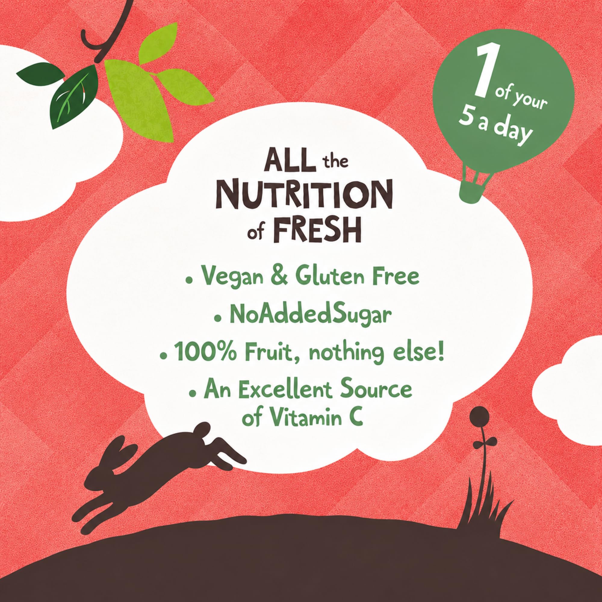 The Giving Tree Gefriergetrocknete Früchte Chips – vegane, glutenfreie Ernährungs-Chips – 6 Stück (Erdbeere, 18 g)