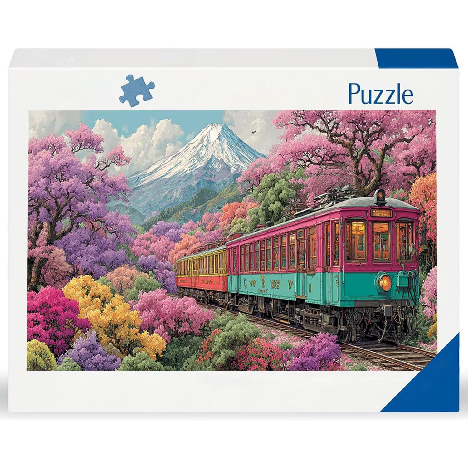 Puzzle dla dorosłych 1100 elementów, puzzle pociągów górskich, puzzle dla dorosłych klasyczne i od 14 lat junior, rodzinne puzzle rozrywka w domu prezent 87x42cm l-839