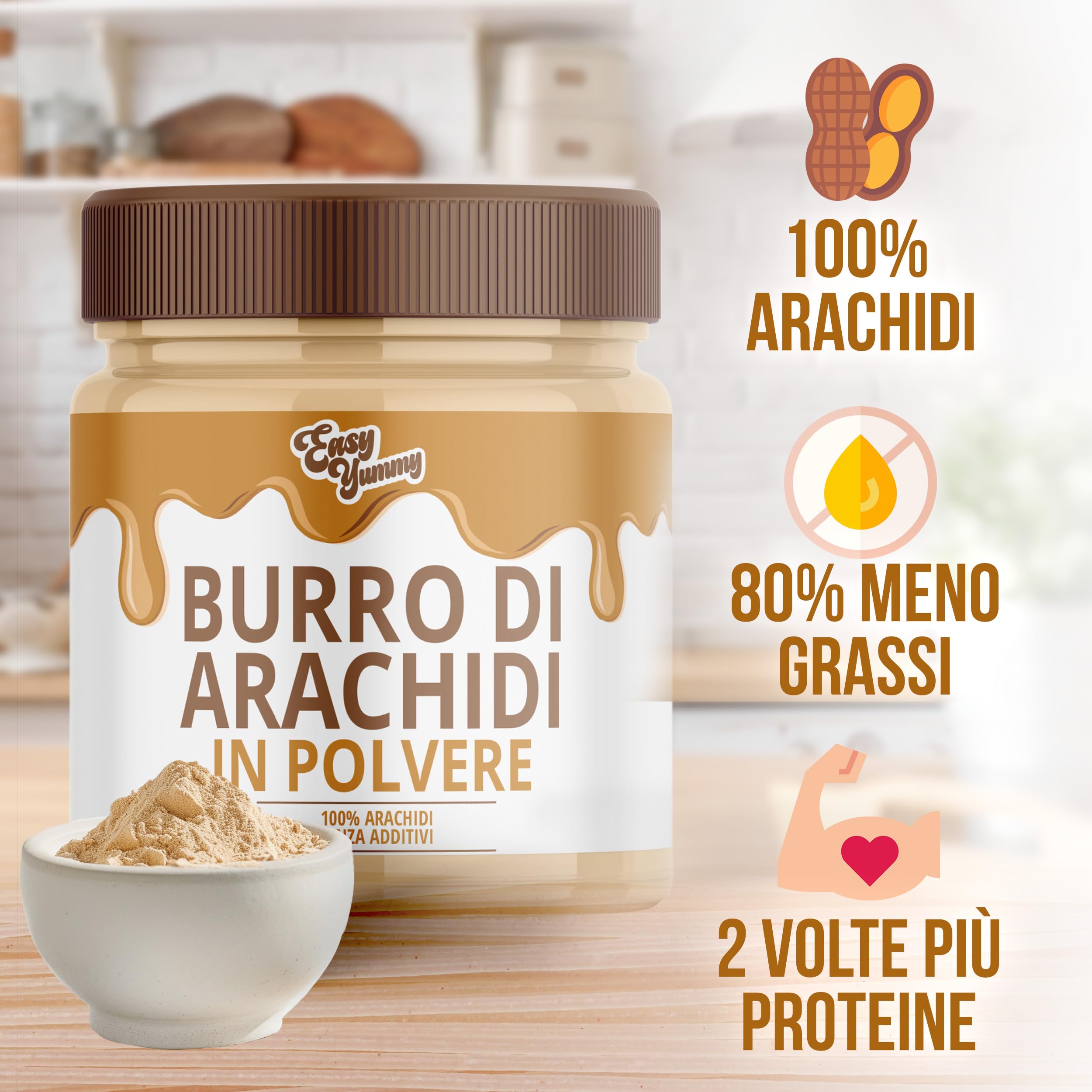 Burro In Polvere Augason Farms – 4 Sacchetti Richiudibili, Alimenti Di Emergenza, Durata 10 Anni
