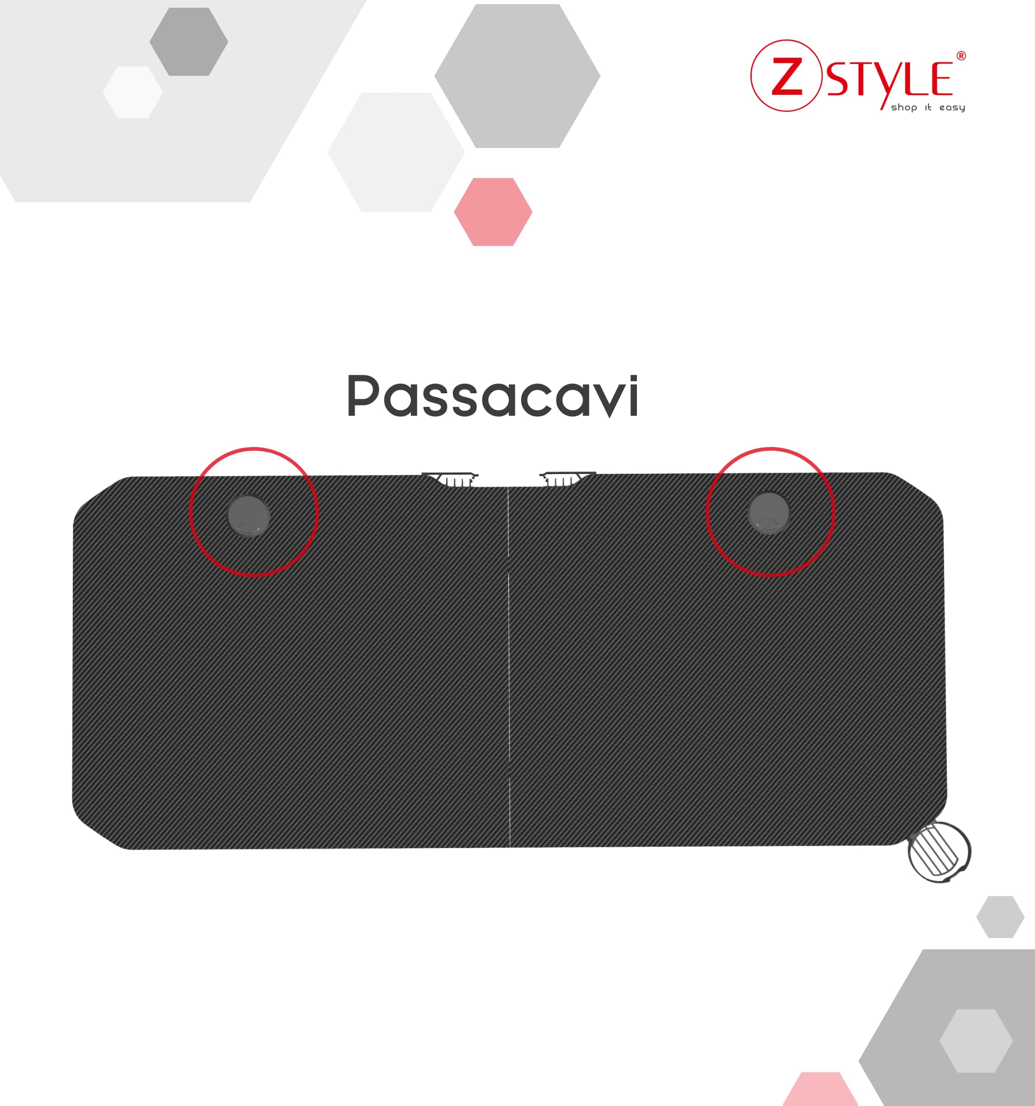 ZStyle Tavolo scrivania da Gaming Desk Postazione Computer Carbonio porta Cuffie Portabicchiere Laptop da Gioco Gestione Cavi Ergonomica Gamer (M)